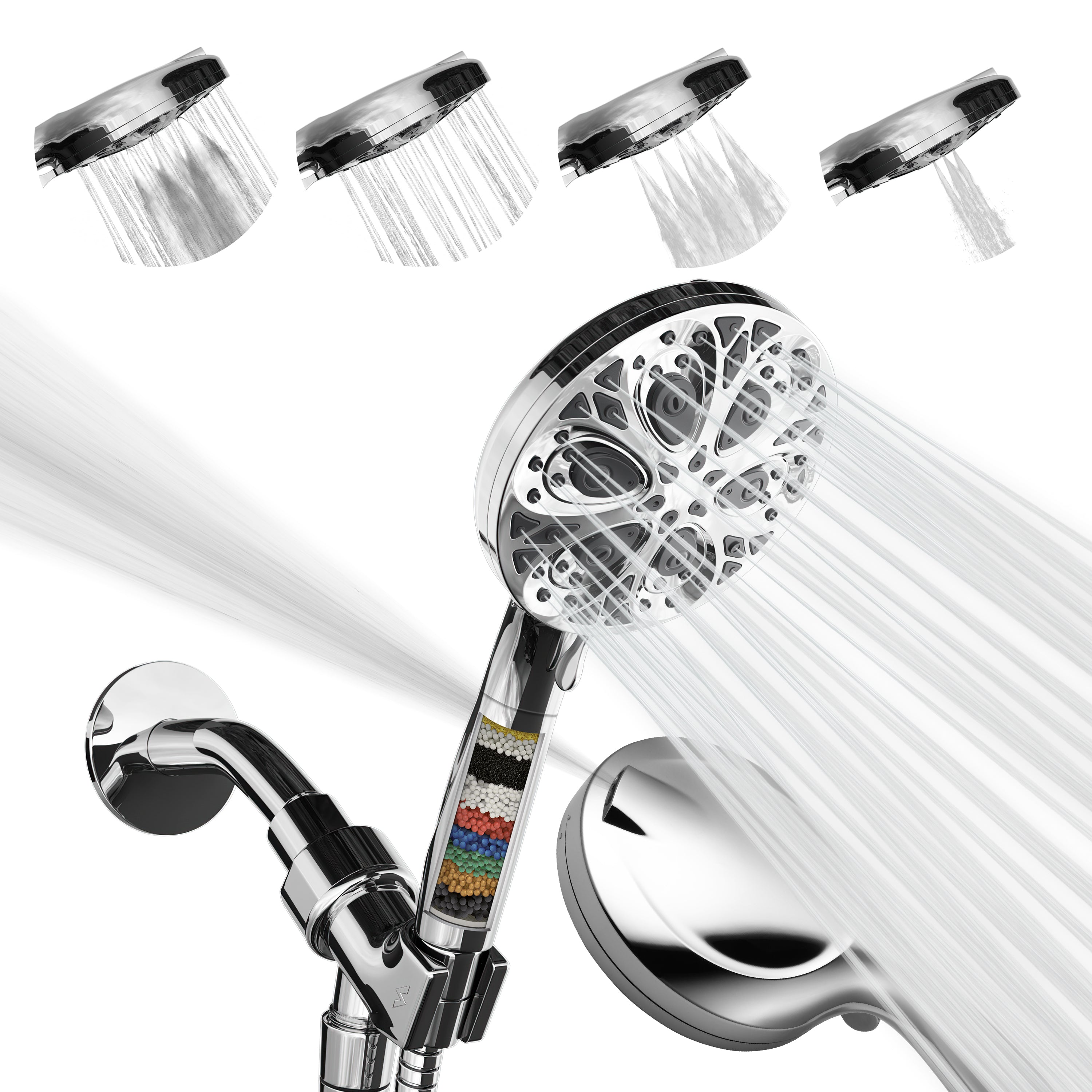 Handheld High Pressure Shower Head with 5 Spray odes,ulti-Functional Handheld High Pressure Shower Head with 5 Spray odes,ulti-Functional