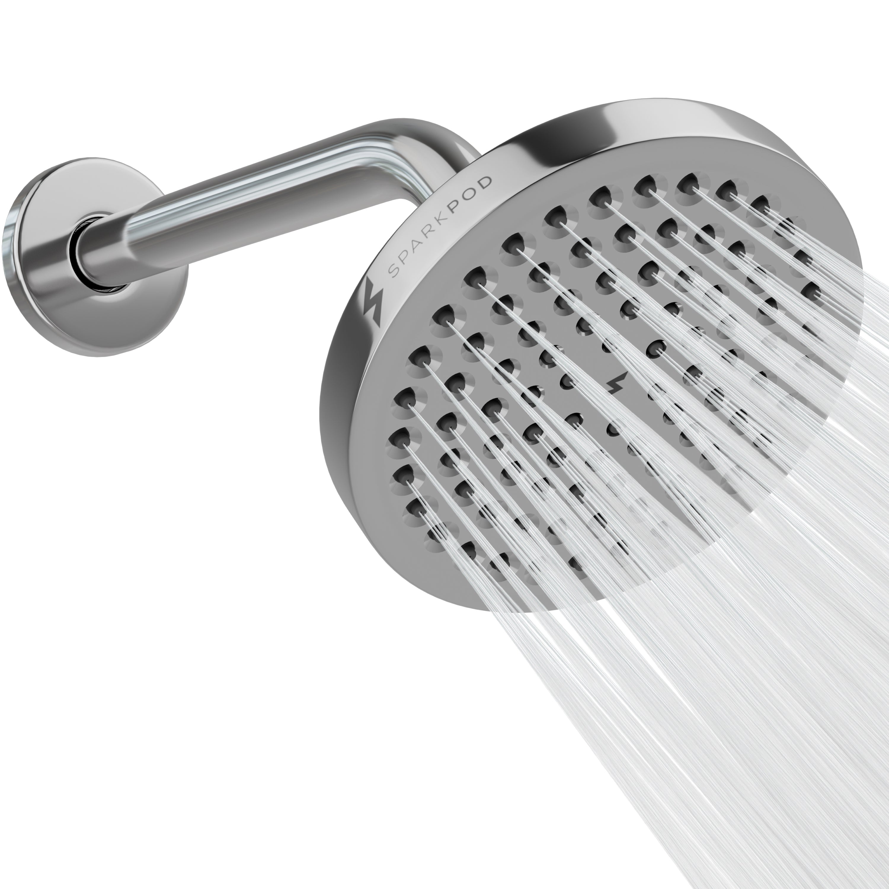 6” Round Rain Shower Head + 9” Shower Arm