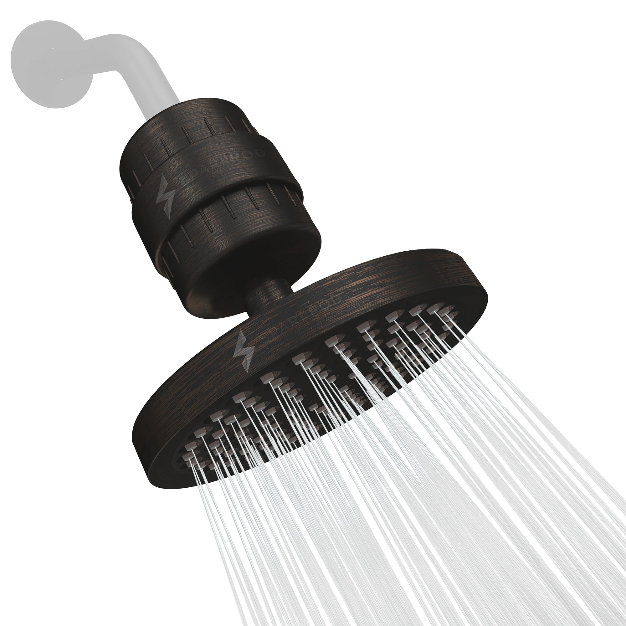 6” Round Rain Shower Head + High Output Filter