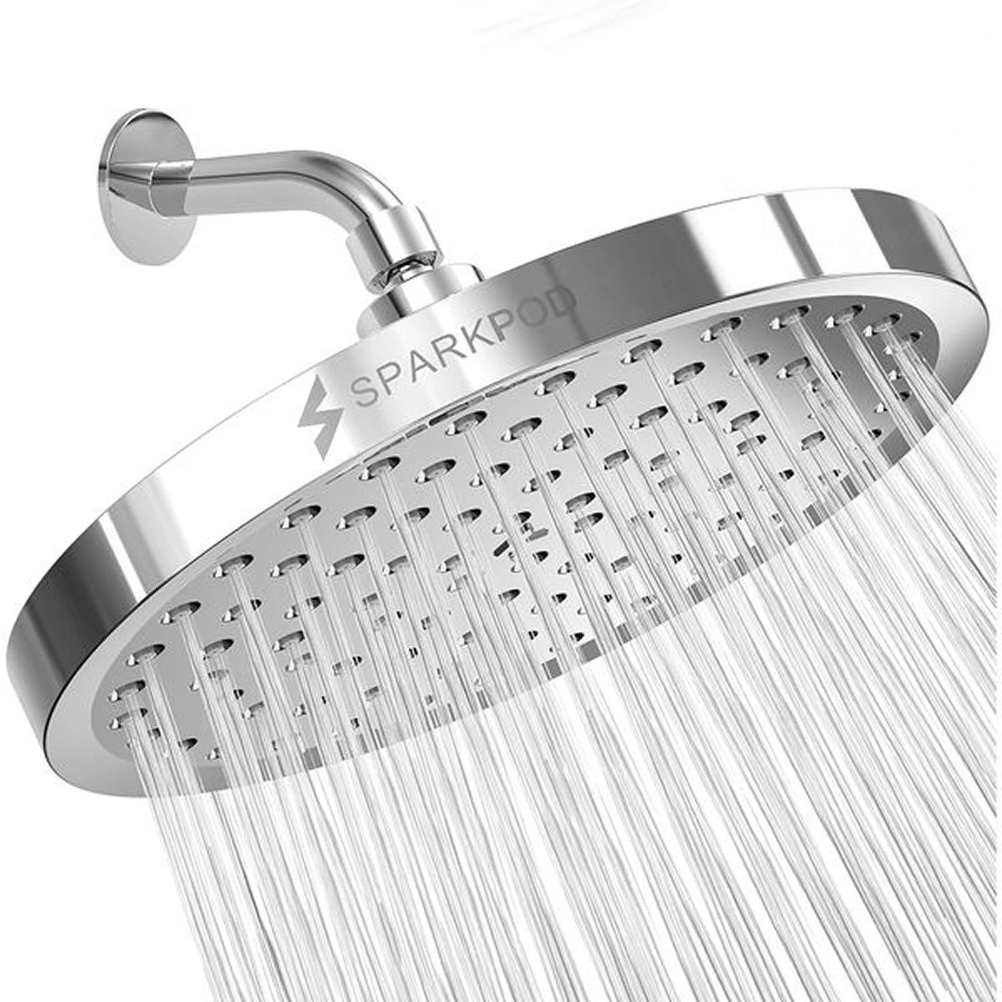 8" Round Rainfall Shower Head