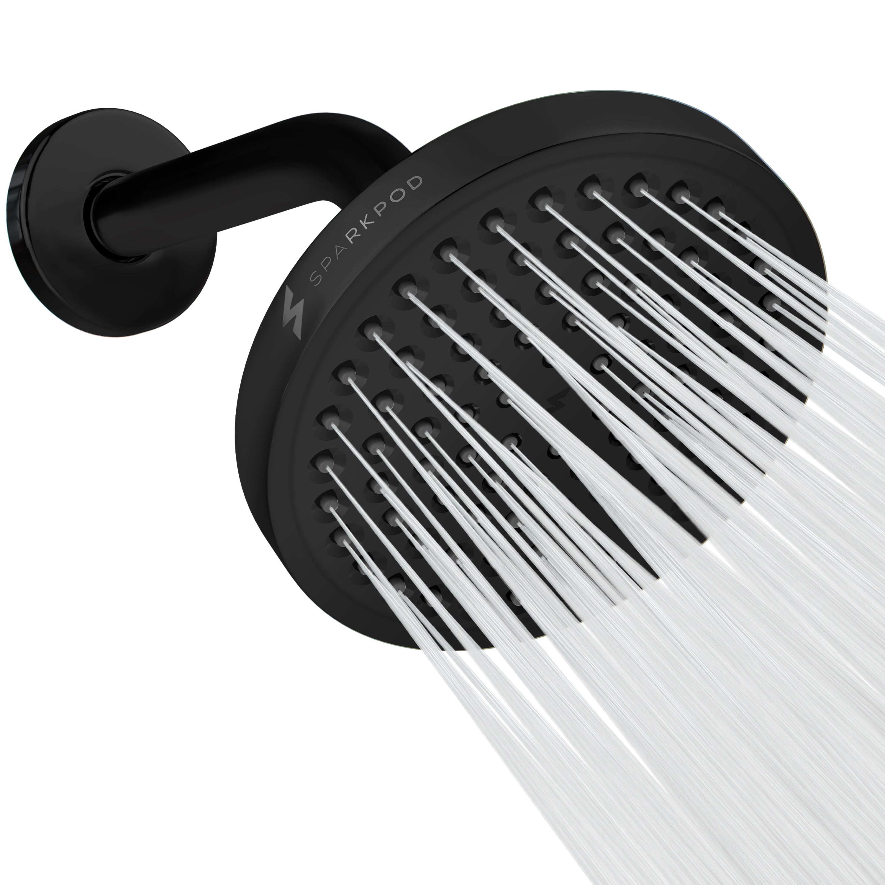 6" Round Rain Shower Head + 6" Shower Arm