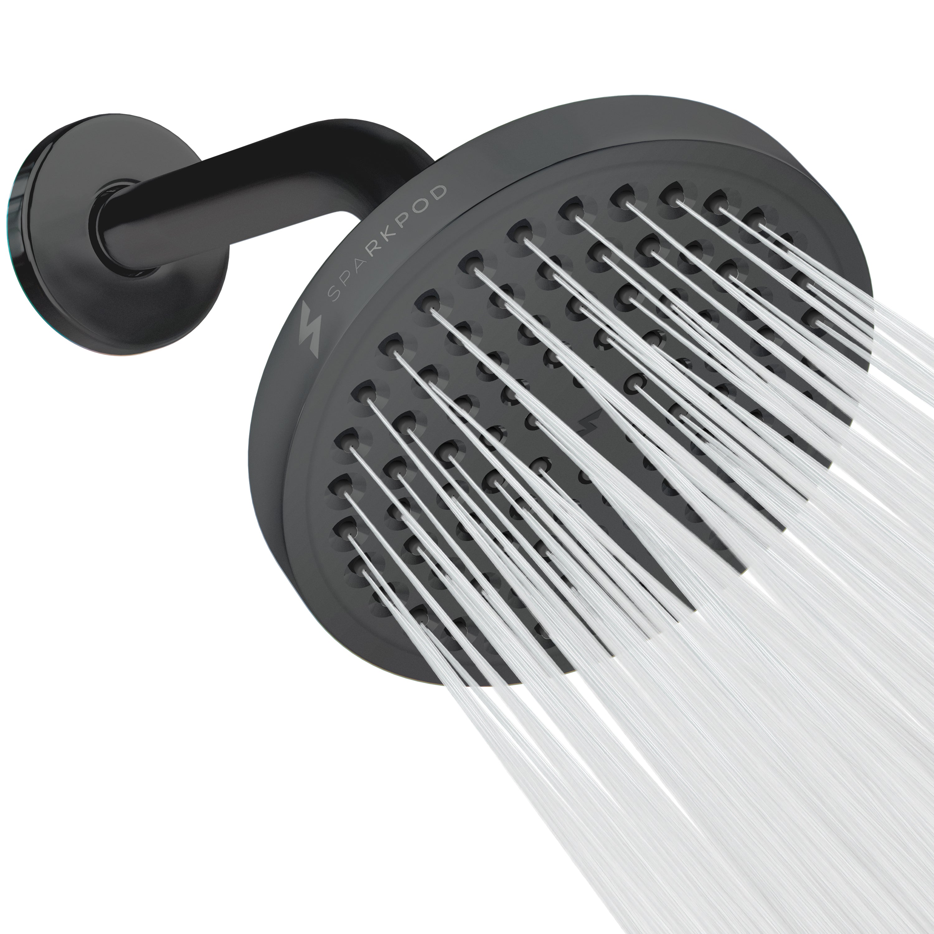 6" Round Rain Shower Head + 6" Shower Arm
