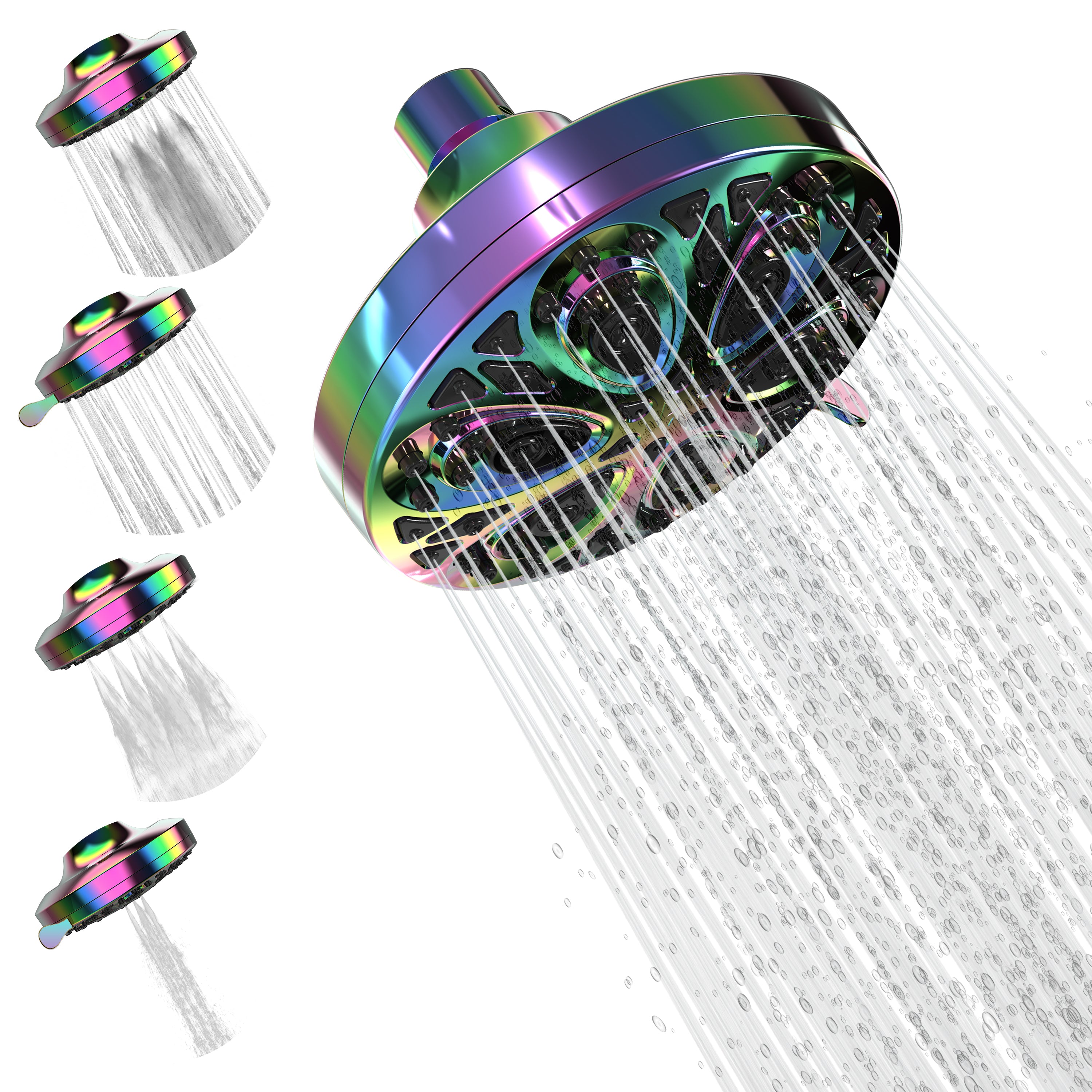 5" 8-Function Rain Shower Head