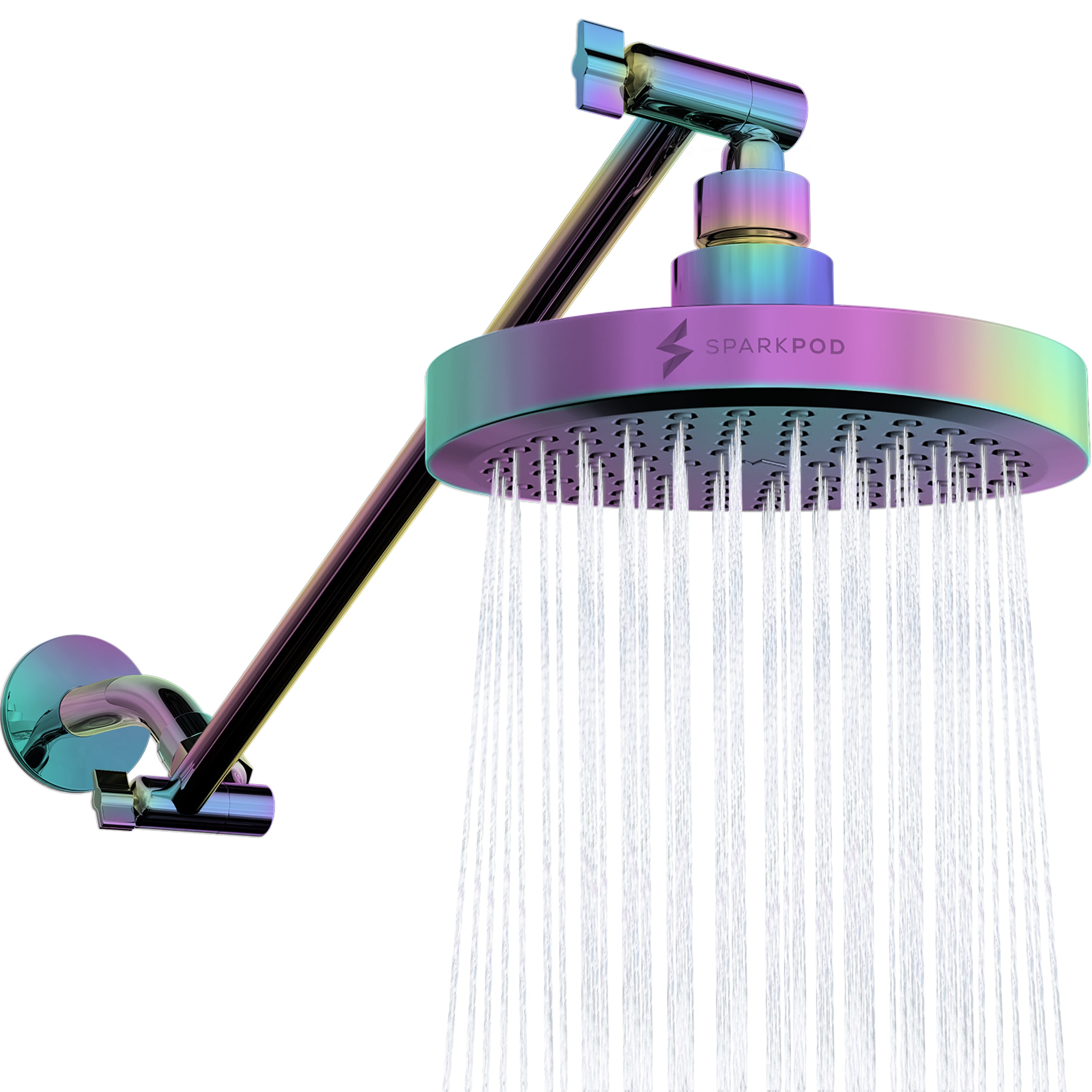 6” Round Shower Head + 16” Shower Arm Extension