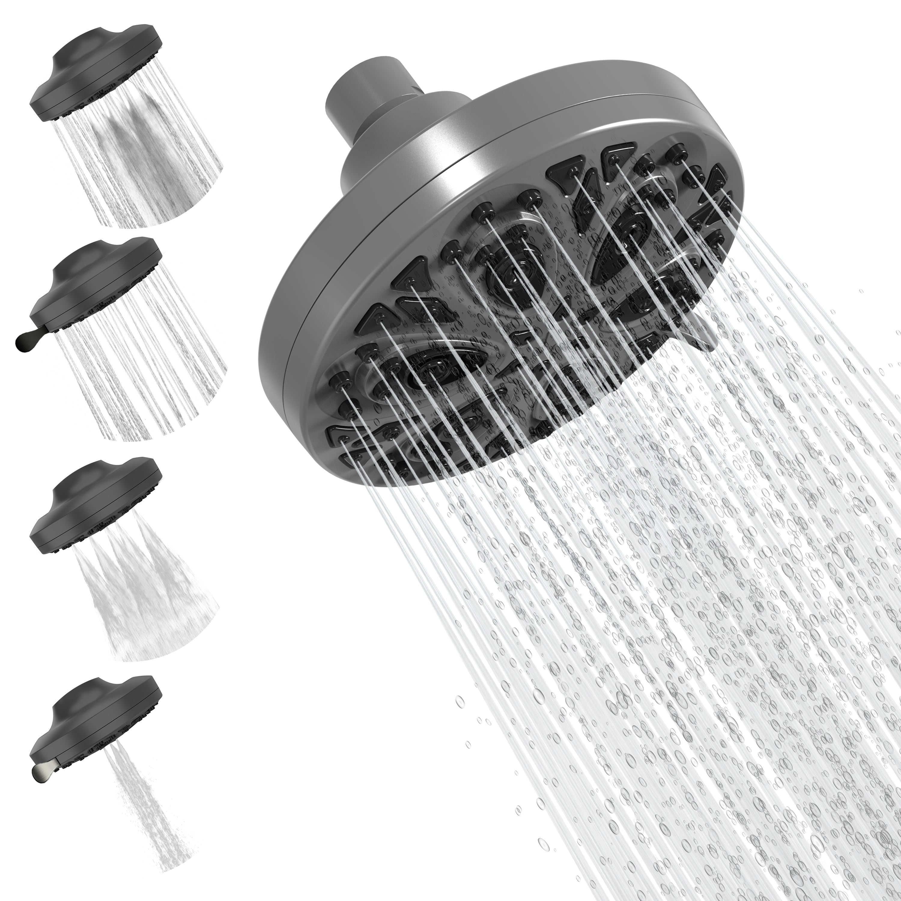 5" 8-Function Rain Shower Head