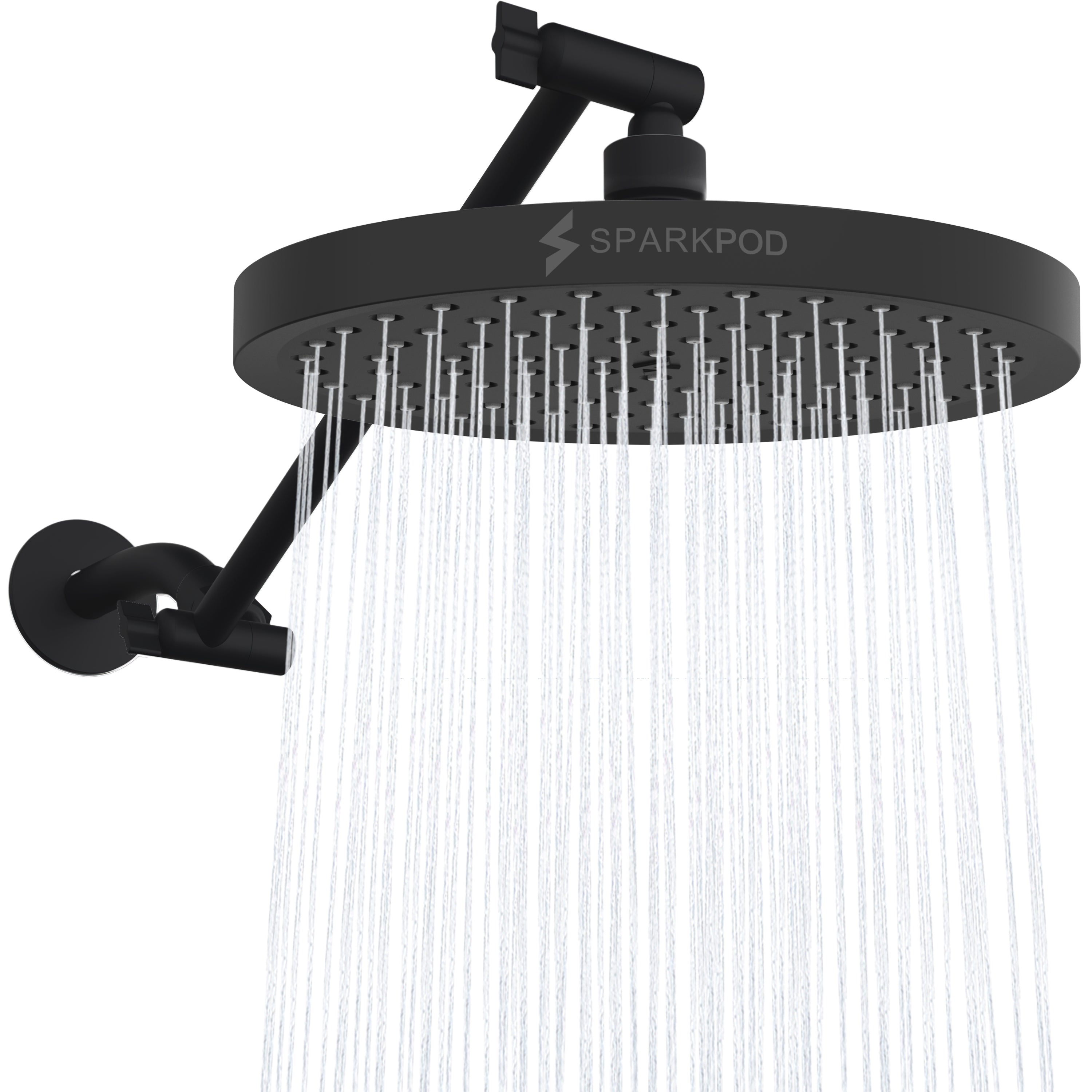 8” Round Rain Shower Head + 11” Shower Arm Extension
