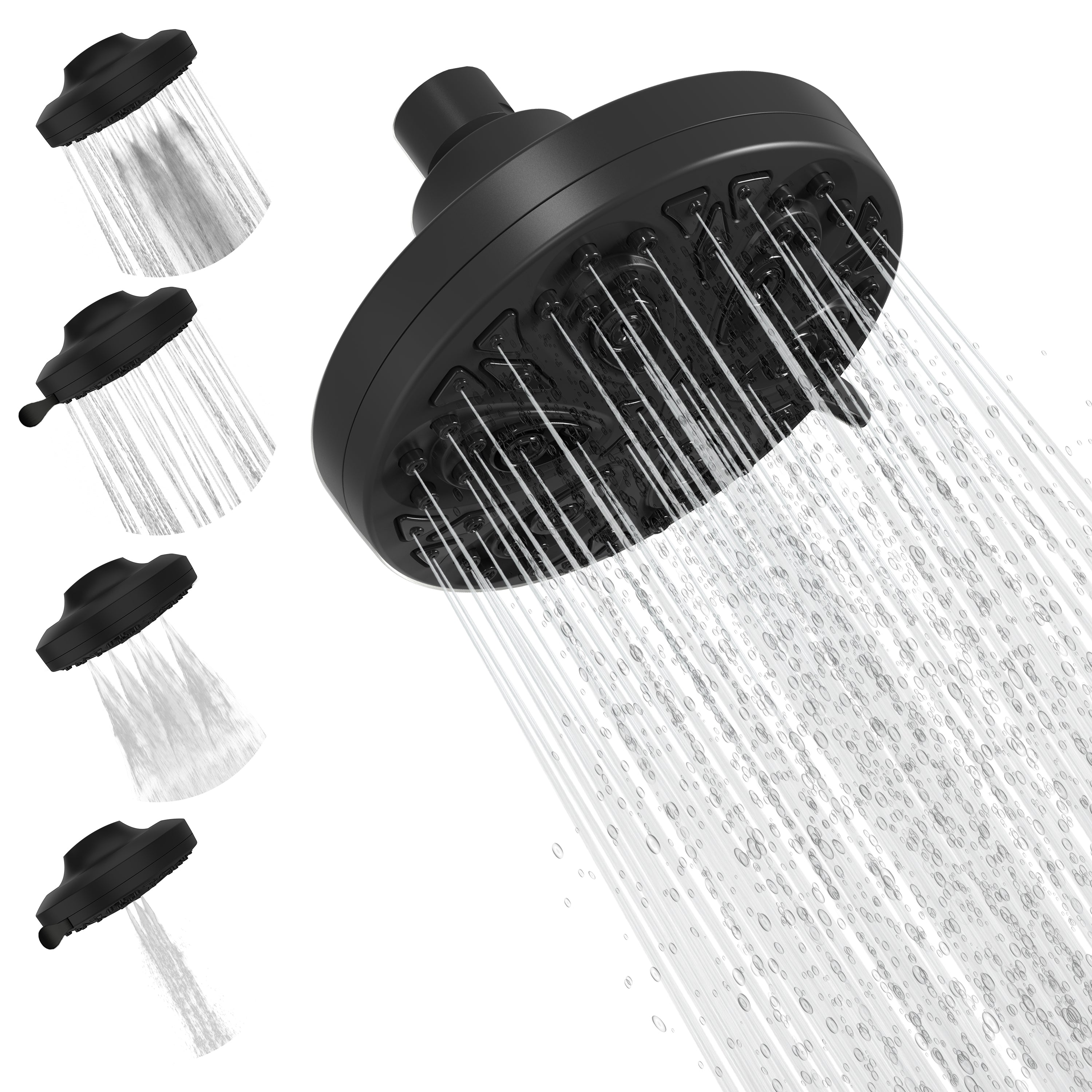 5" 8-Function Rain Shower Head