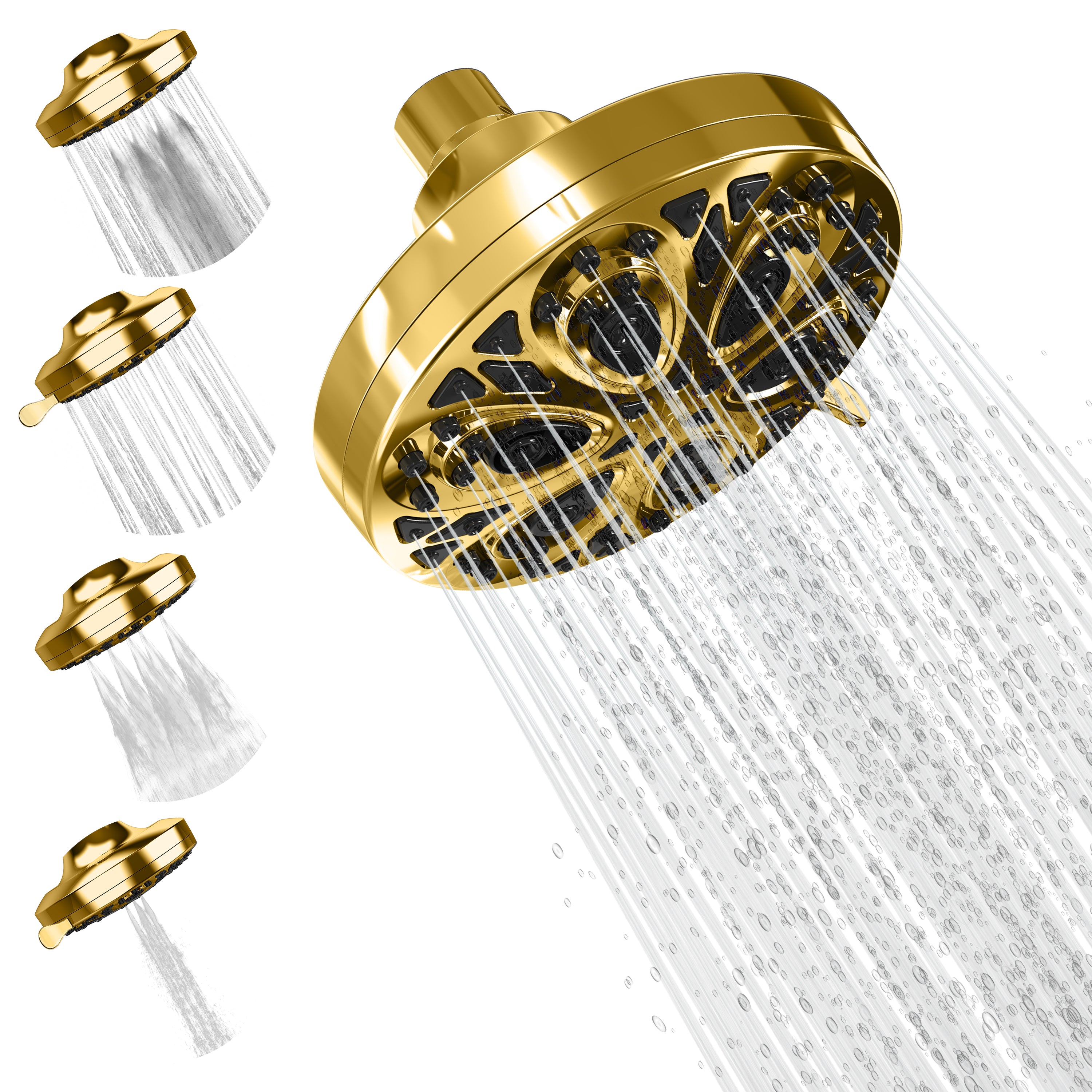 5" 8-Function Rain Shower Head