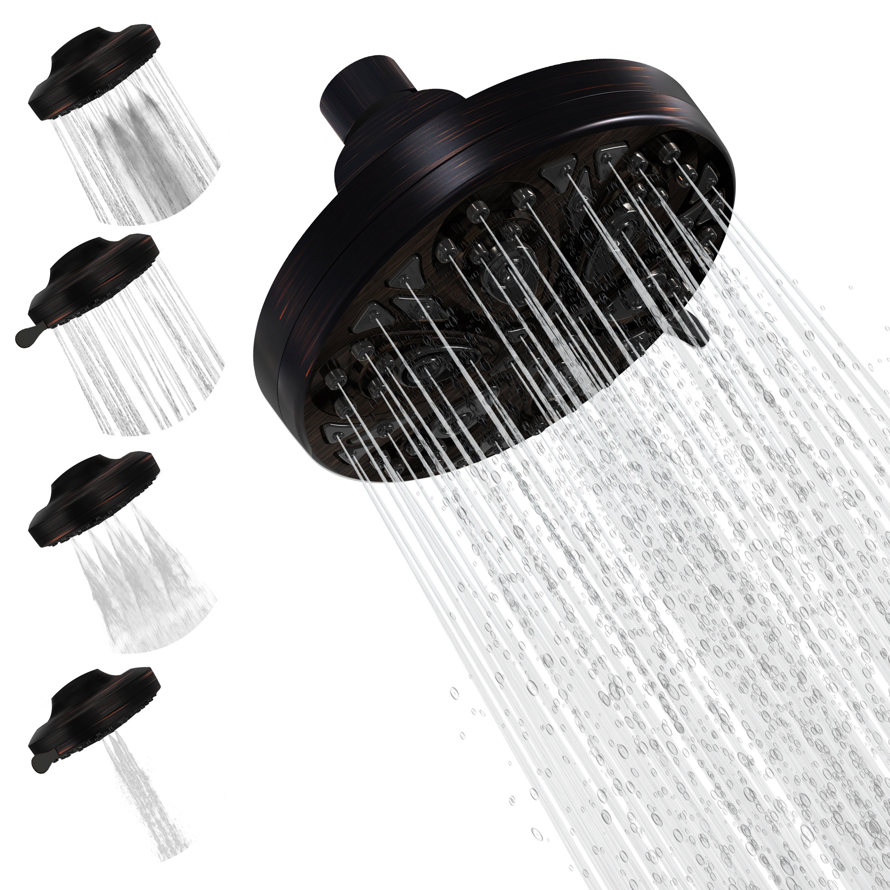 5" 8-Function Rain Shower Head
