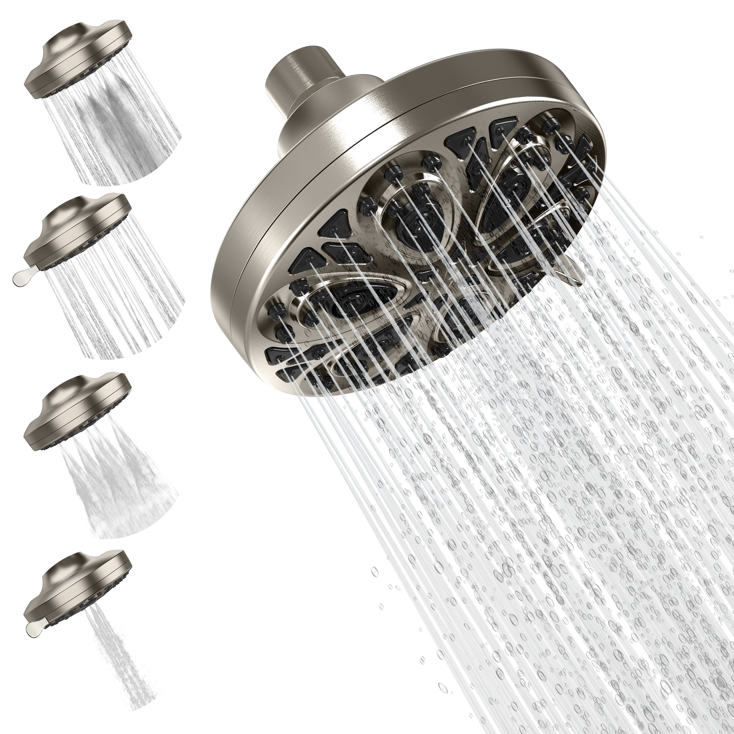 5" 8-Function Rain Shower Head