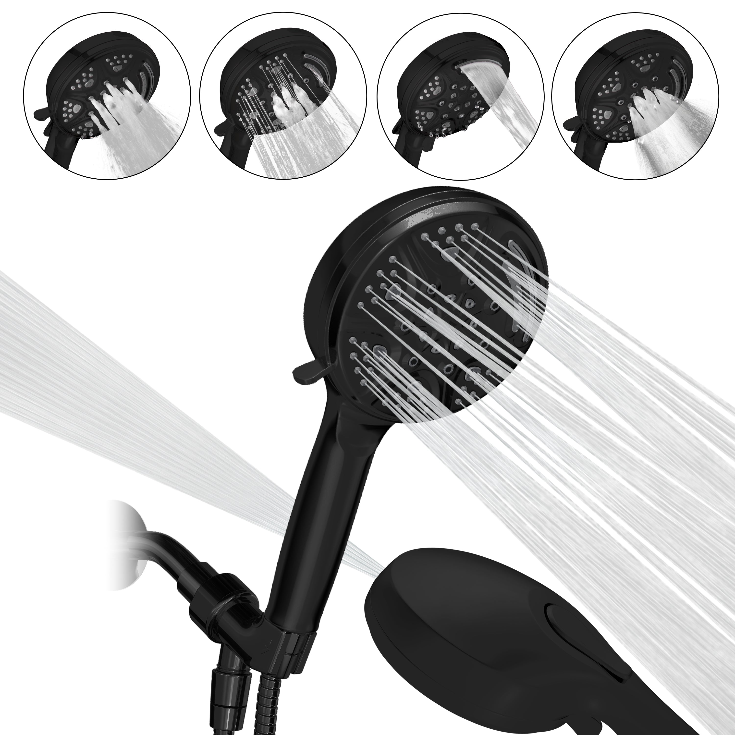 5" 9-Function Handheld Shower Head