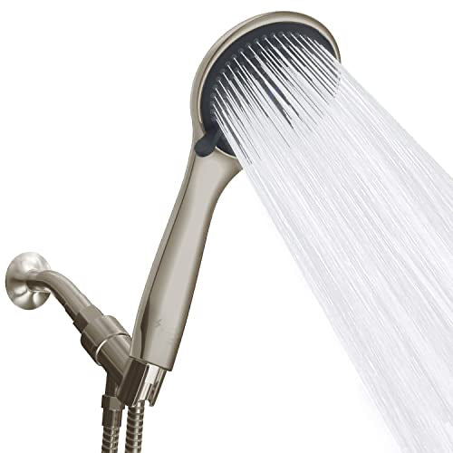 3.75" 3-Function Handheld Shower Head + 5' Hose & Bracket