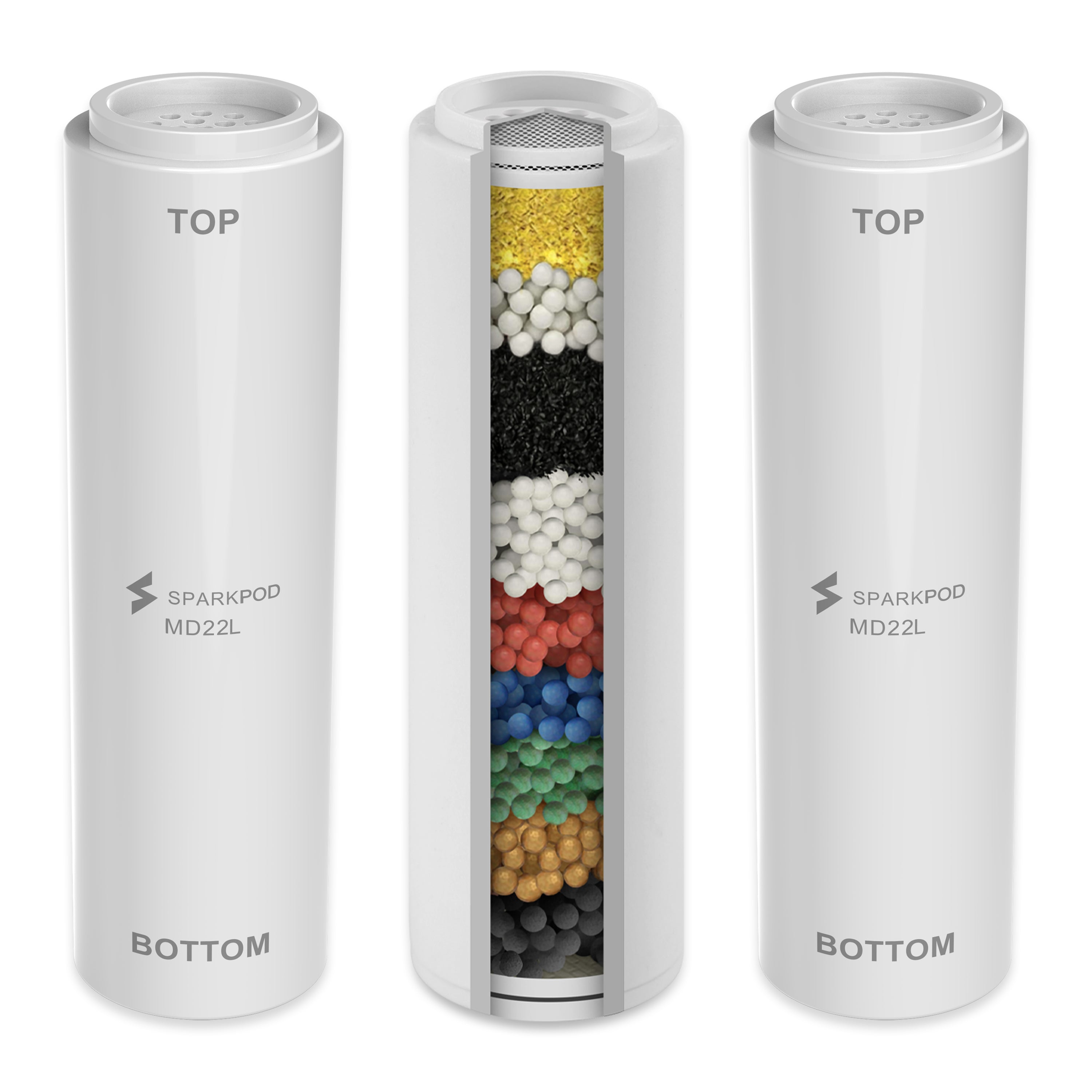 Replacement Filter Cartridge for 10-Function Handheld Shower Head