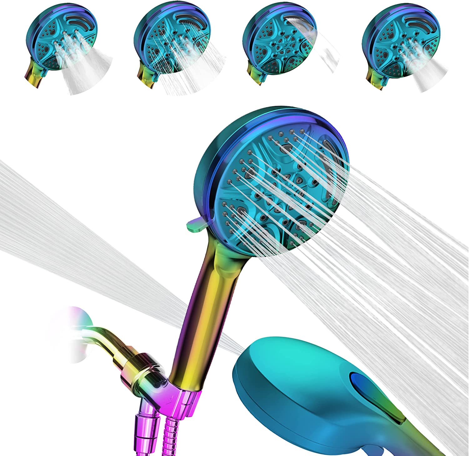 5" 9-Function Handheld Shower Head