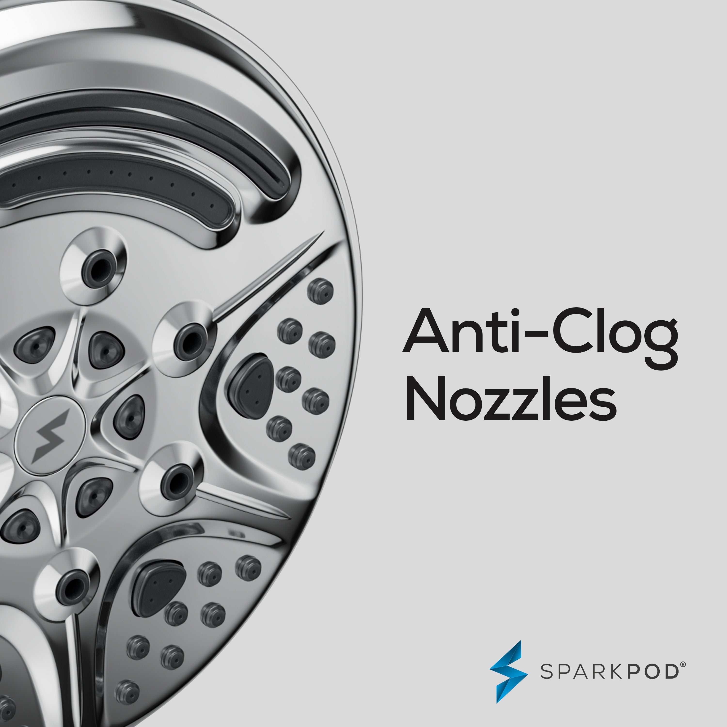 5" 9-Function Handheld Shower Head