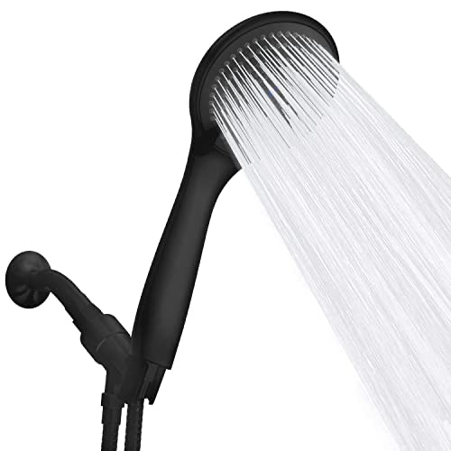 3.75" 3-Function Handheld Shower Head + 5' Hose & Bracket