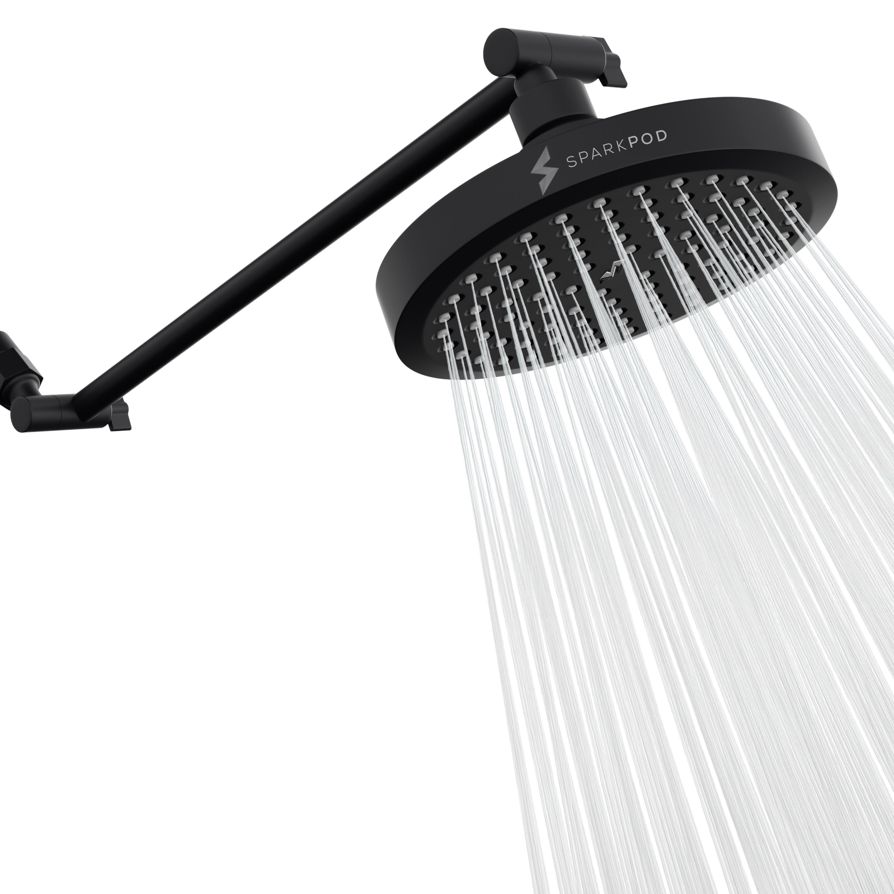 6” Round Shower Head + 16” Shower Arm Extension