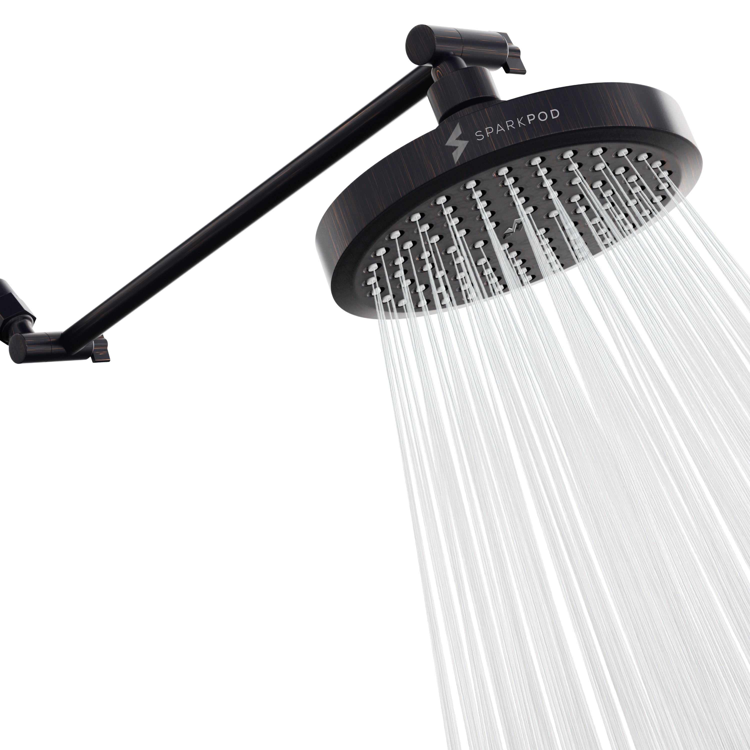 6” Round Shower Head + 16” Shower Arm Extension
