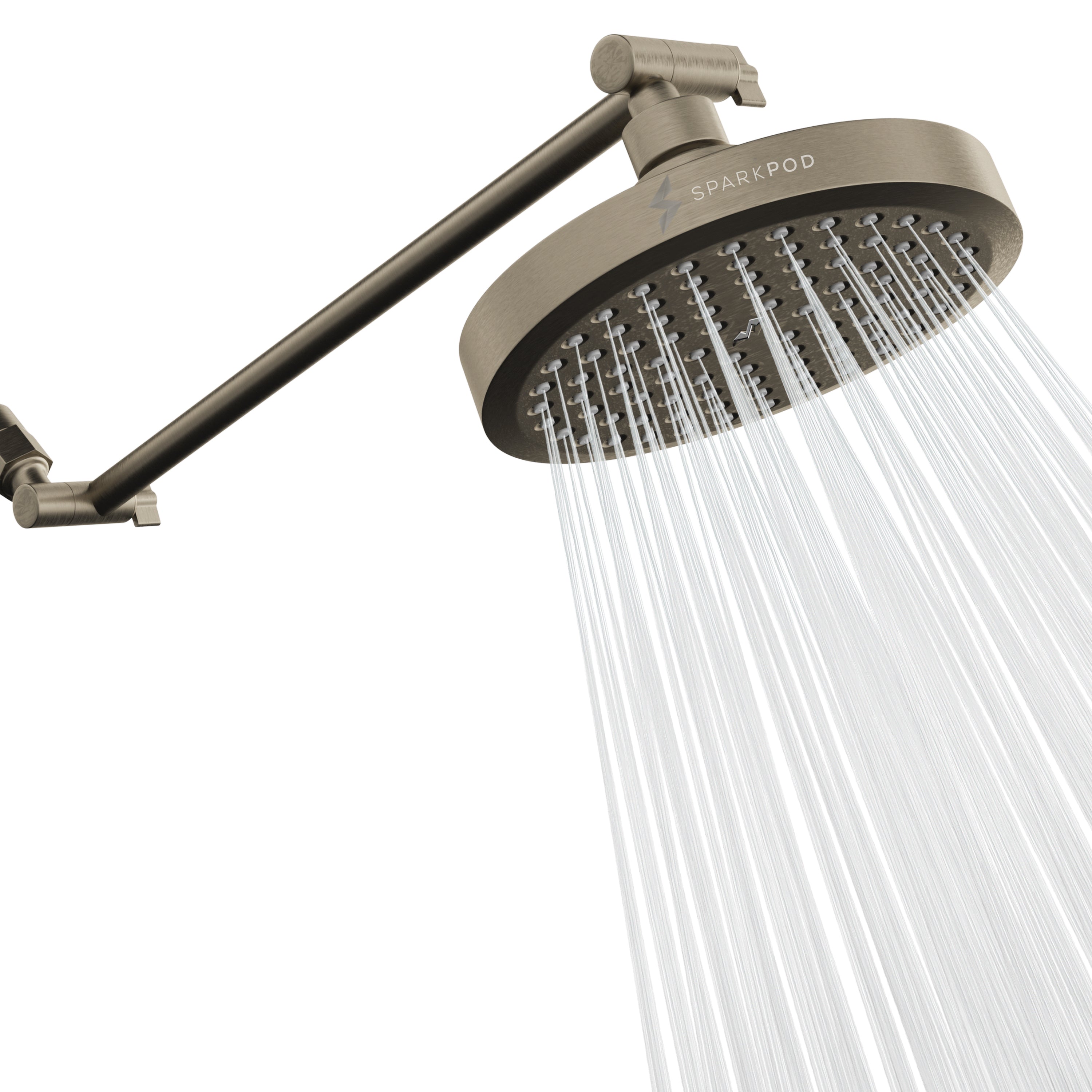 6” Round Shower Head + 16” Shower Arm Extension