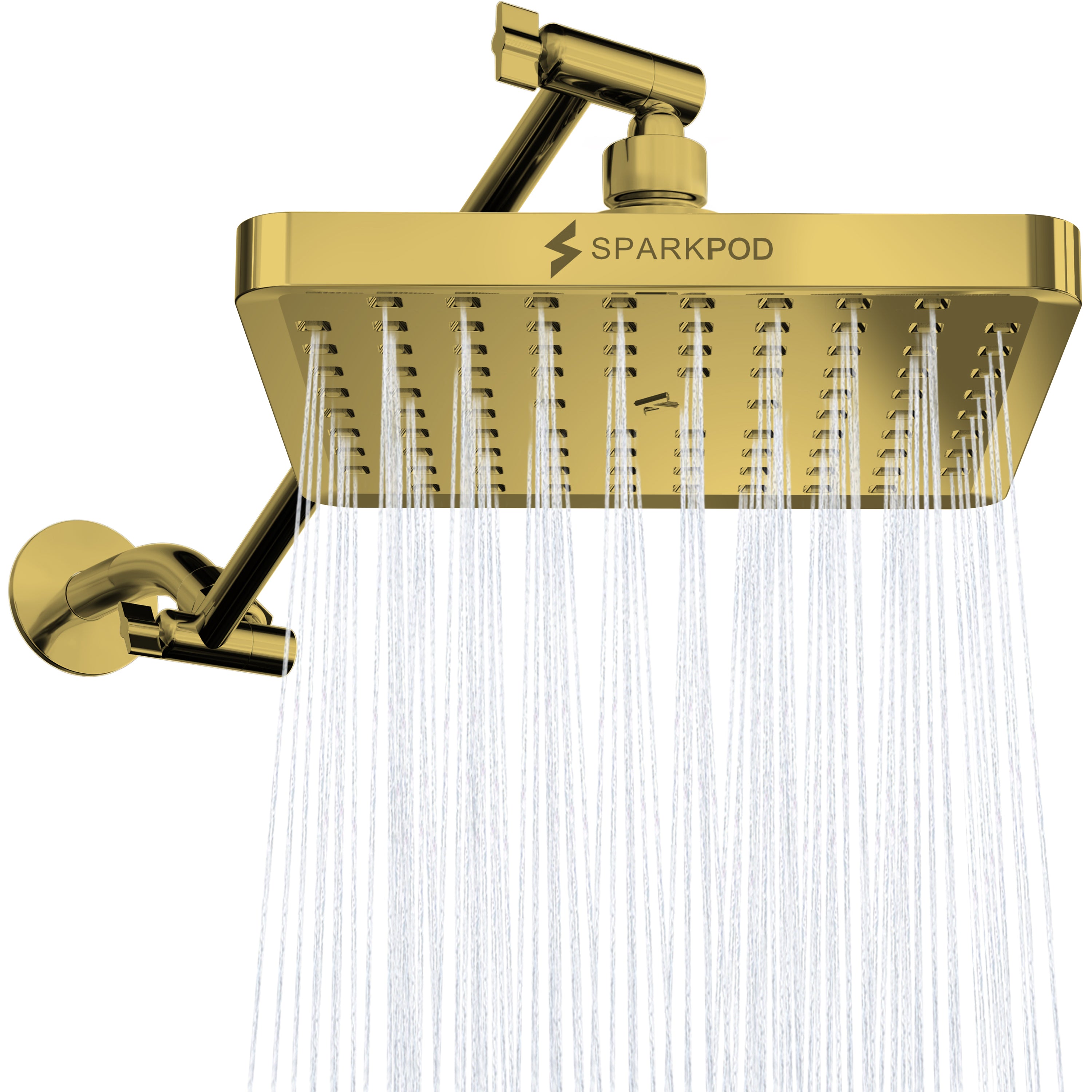 6” Square Rain Shower Head + 11” Shower Arm Extension