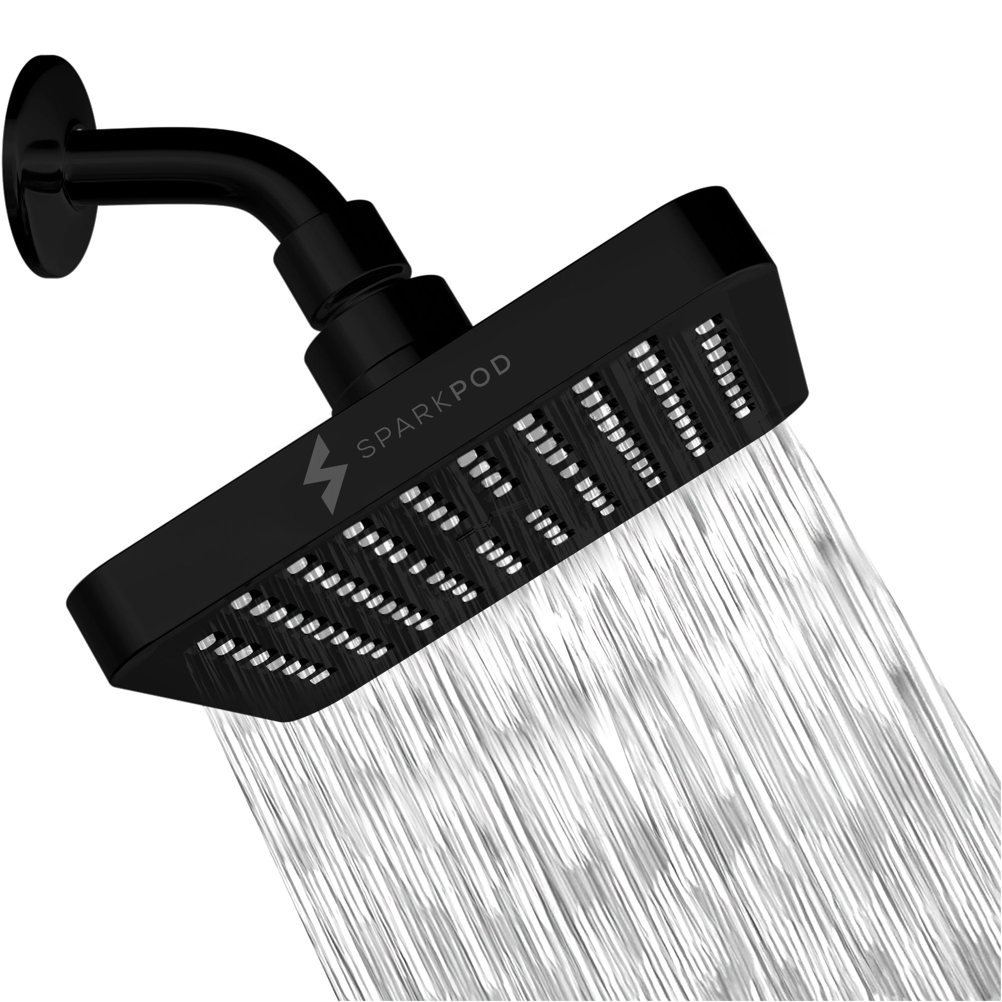 6" Square Rainfall Shower Head