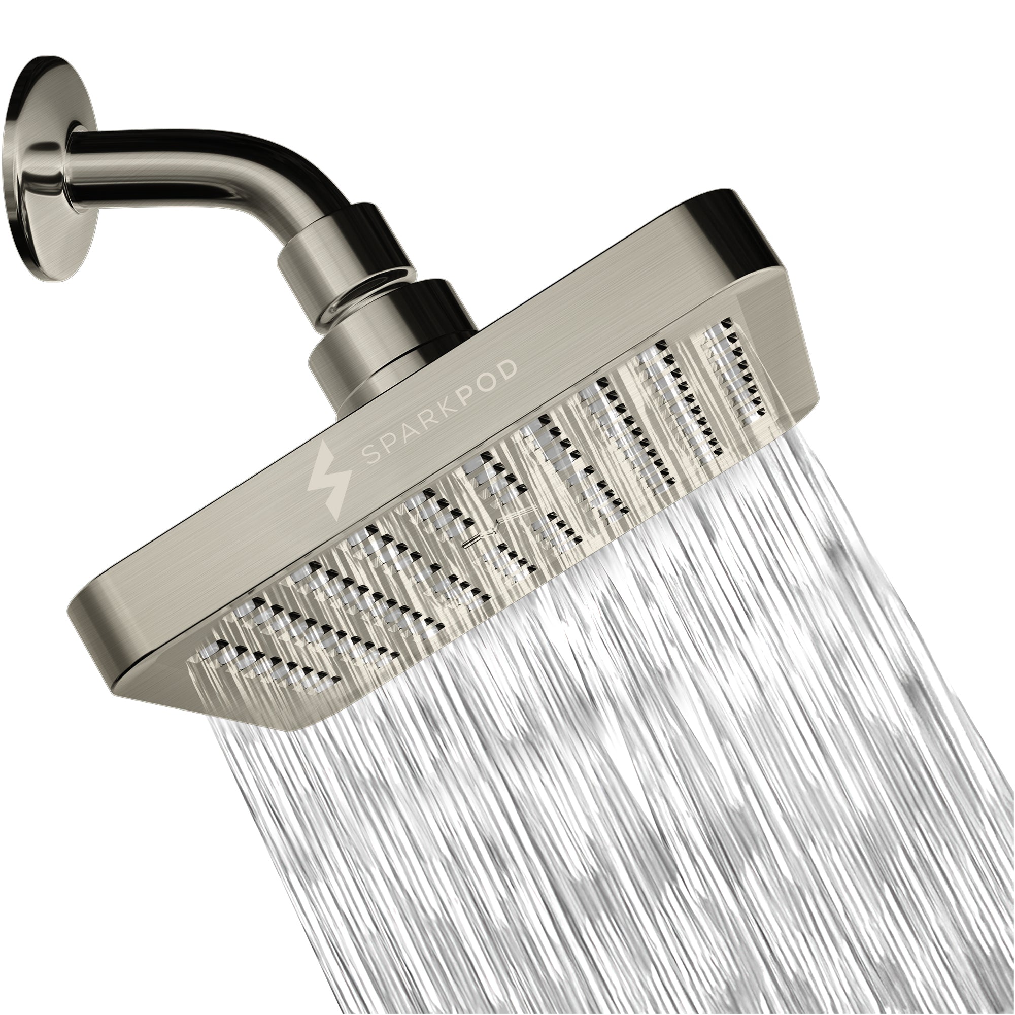 6" Square Rainfall Shower Head