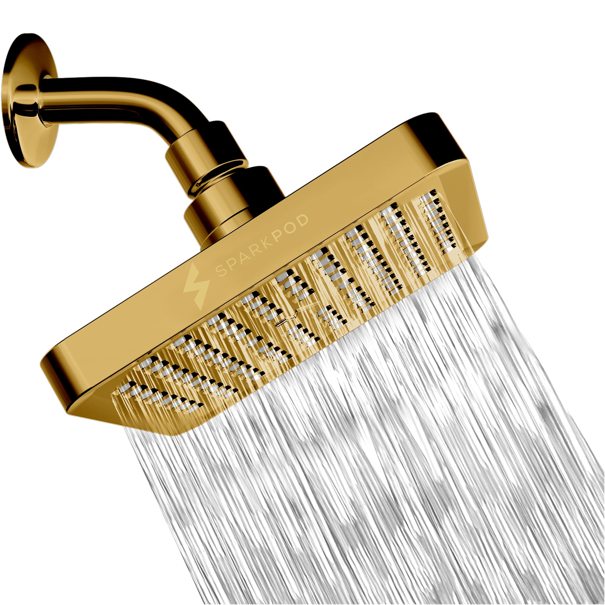 6" Square Rainfall Shower Head