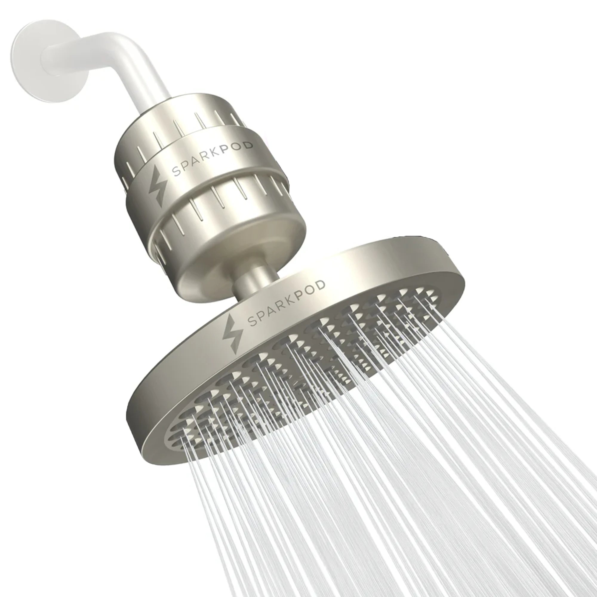 6” Round Rain Shower Head + High Output Filter