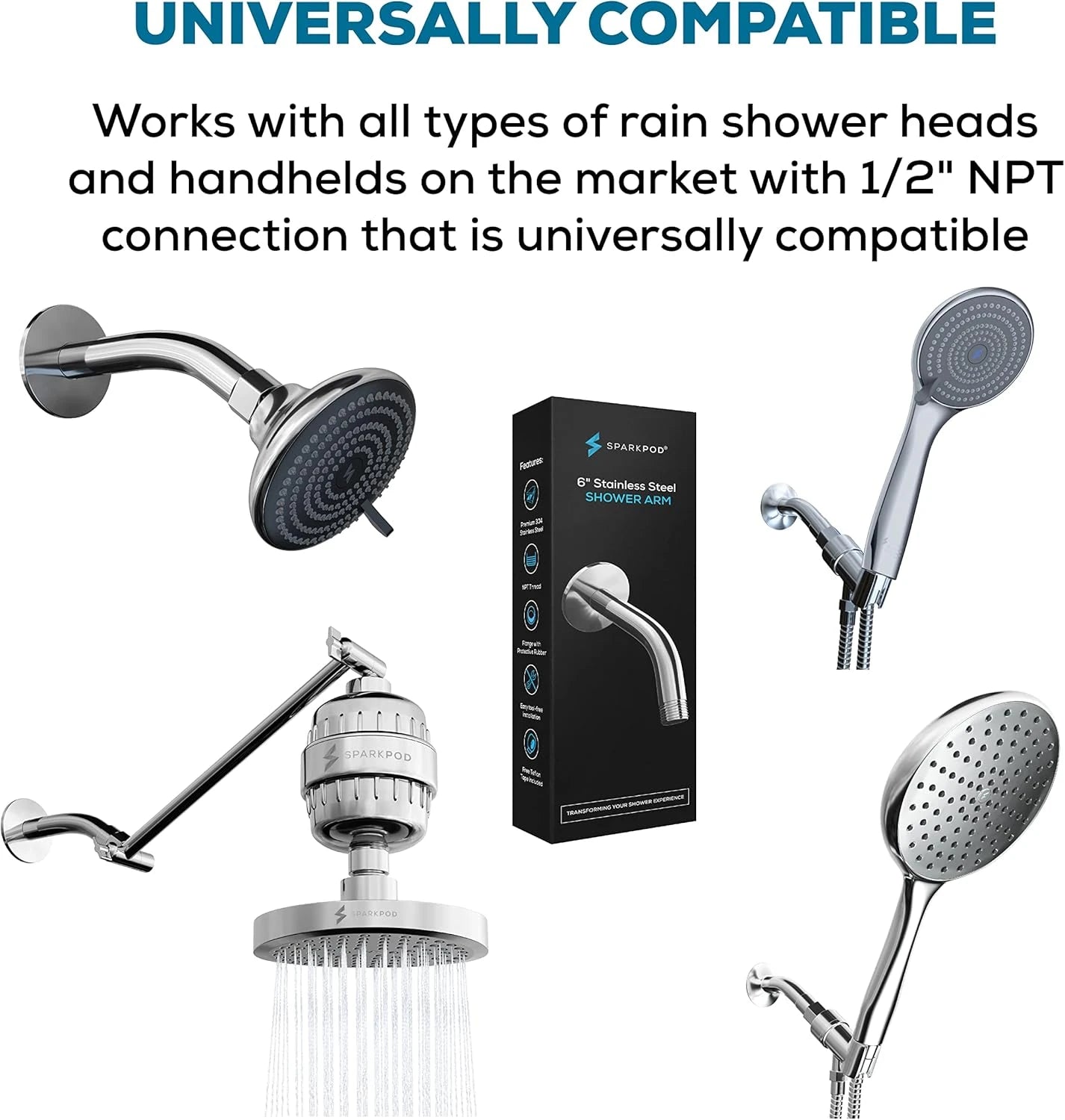 6" Shower Arm