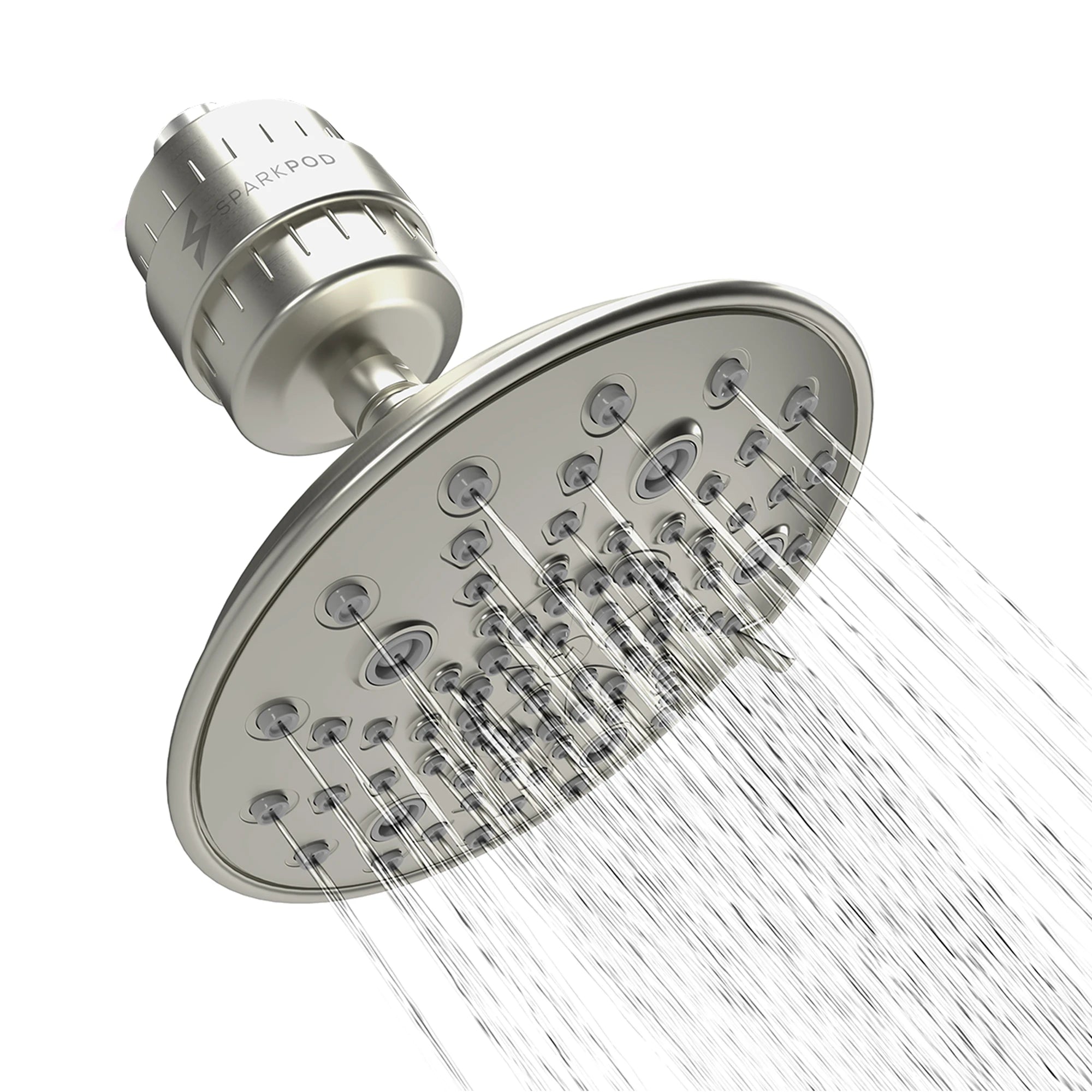 8" 7-Function Shower Head + High Output Filter