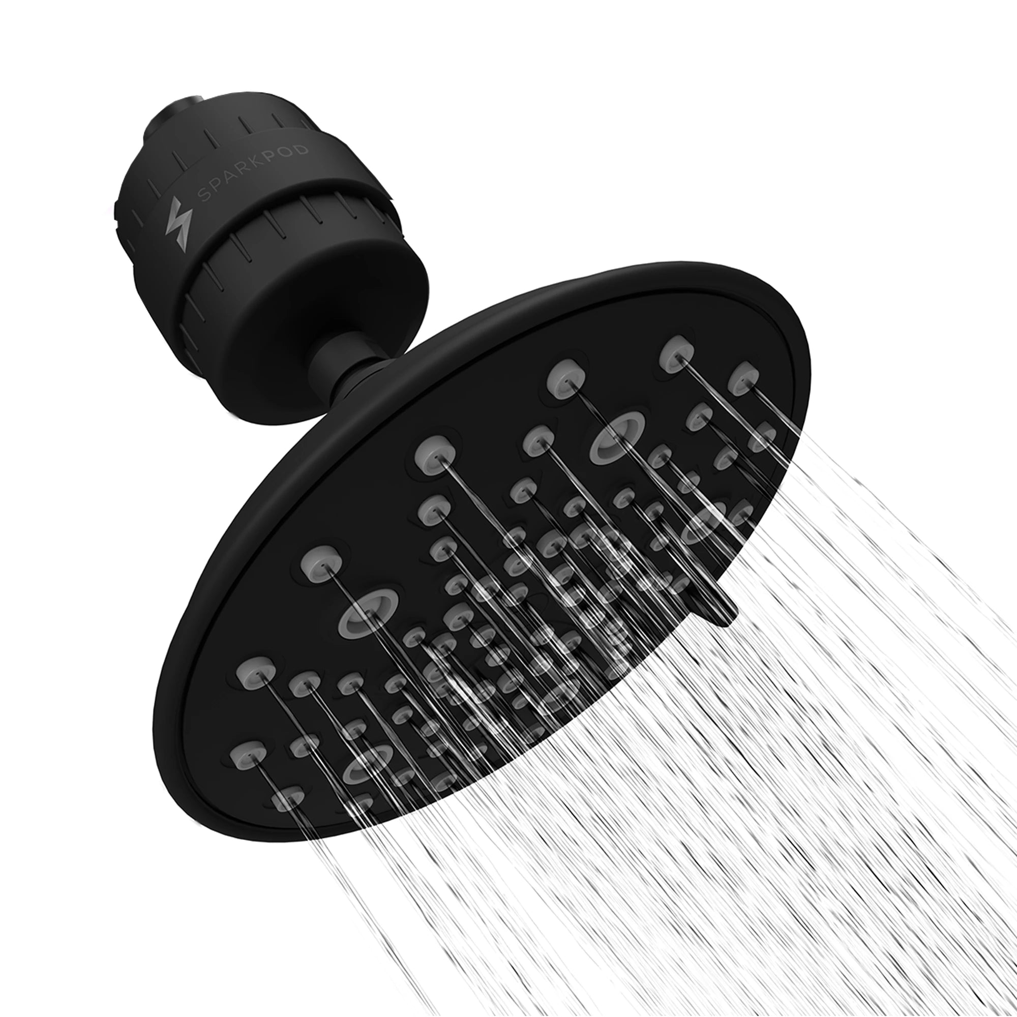 8" 7-Function Shower Head + High Output Filter