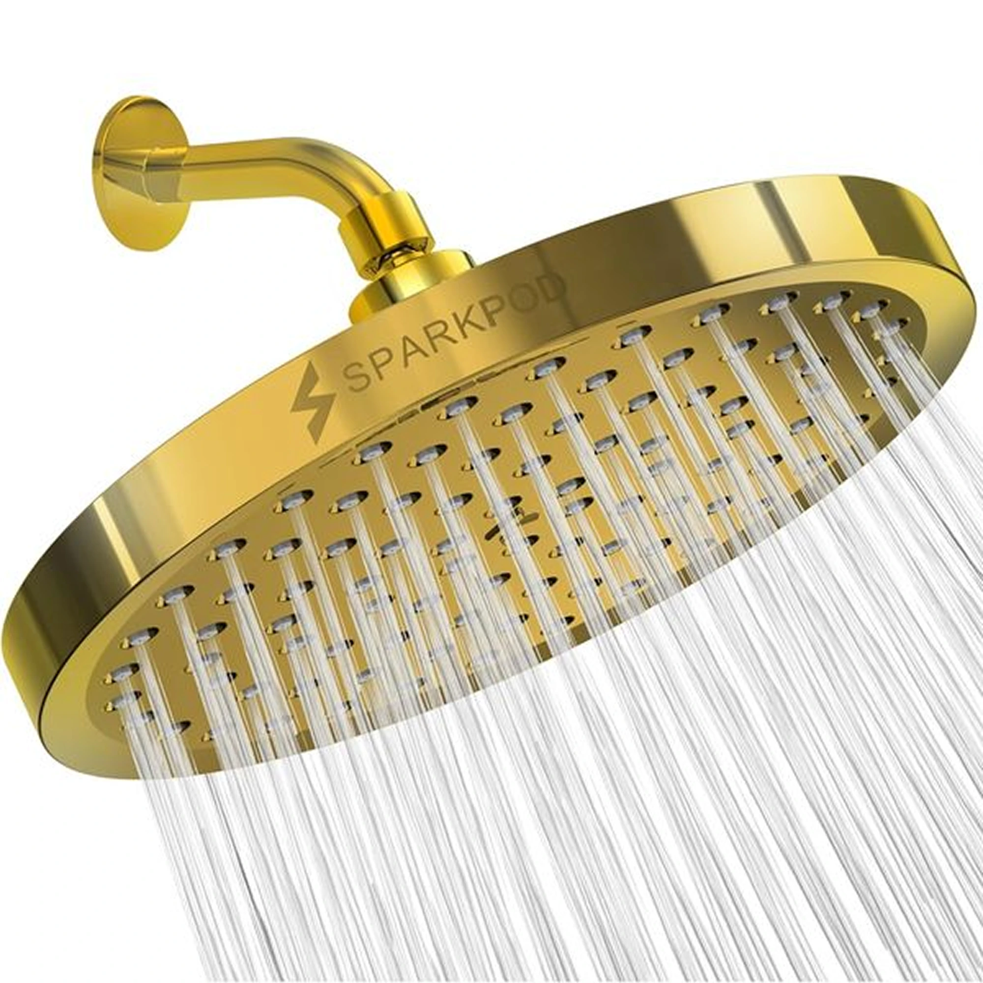 8" Round Rainfall Shower Head