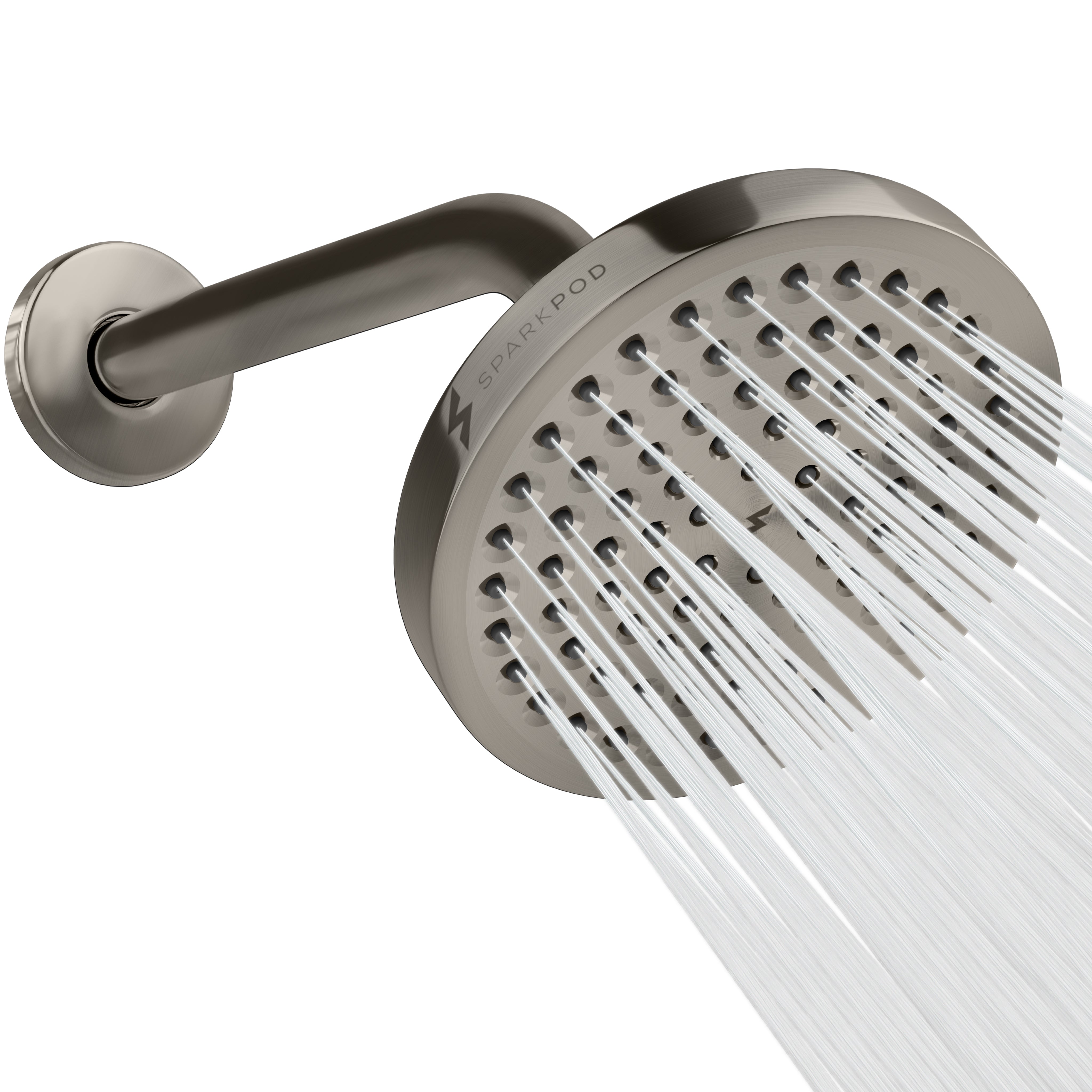 6” Round Rain Shower Head + 9” Shower Arm