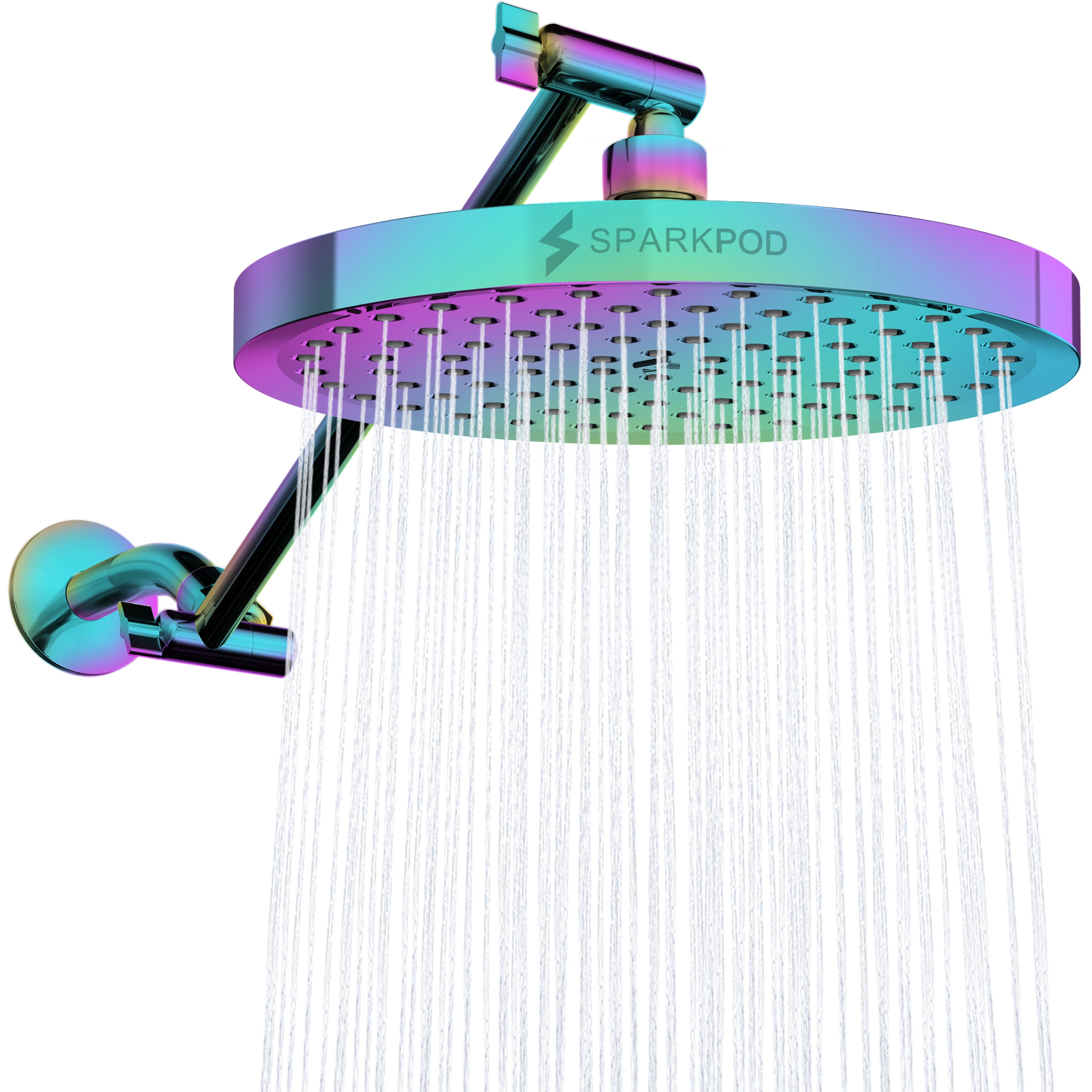8” Round Rain Shower Head + 11” Shower Arm Extension
