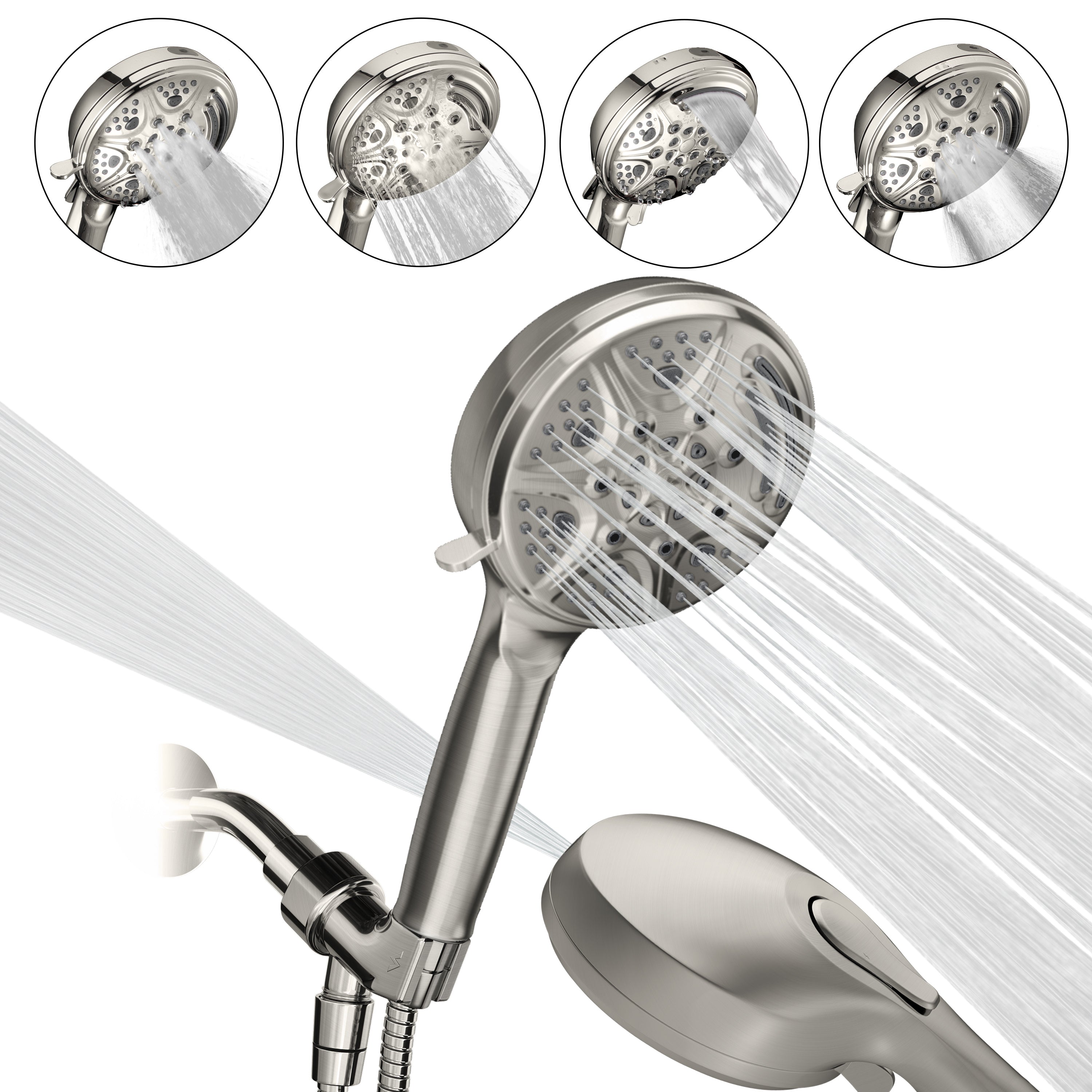 5" 9-Function Handheld Shower Head