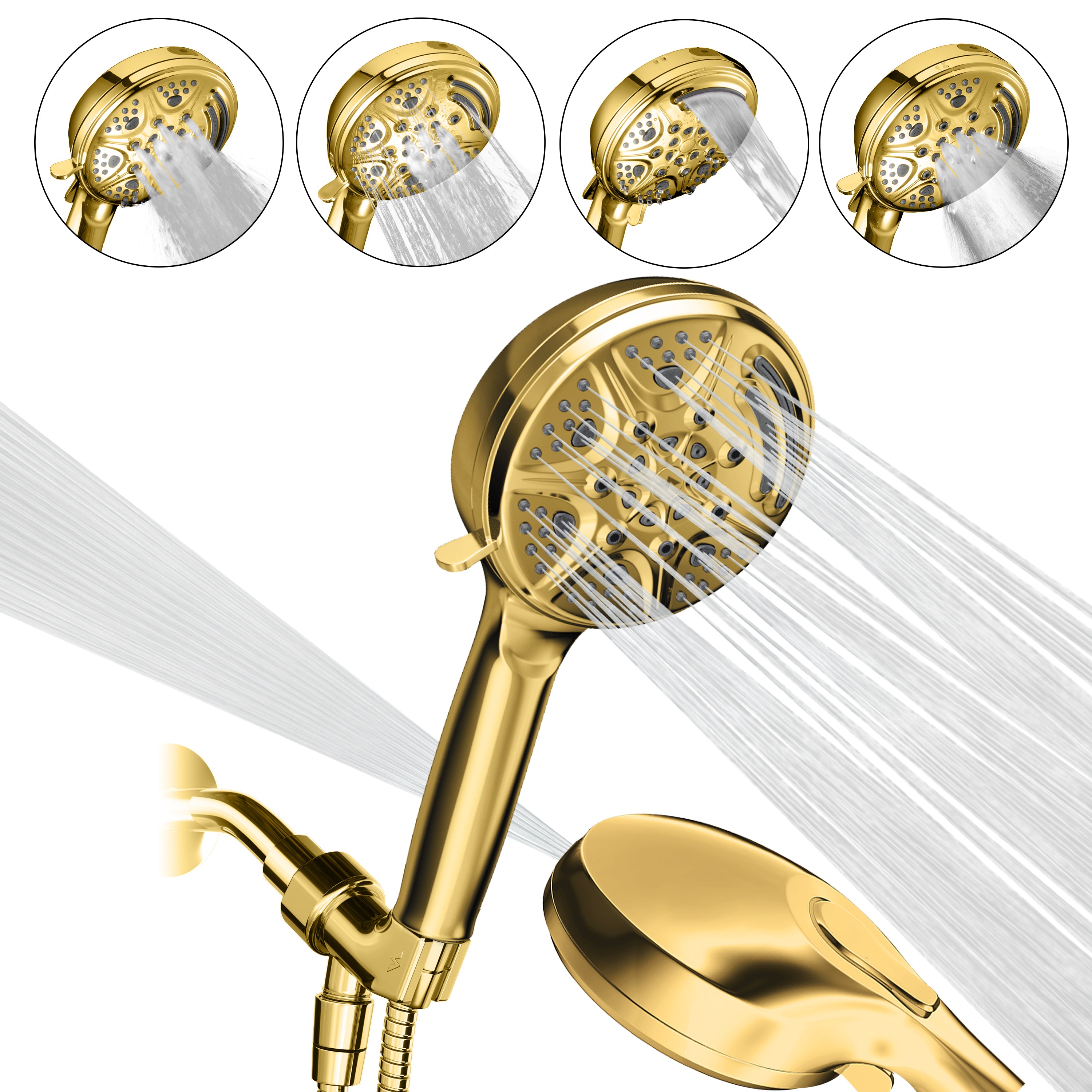 5" 9-Function Handheld Shower Head