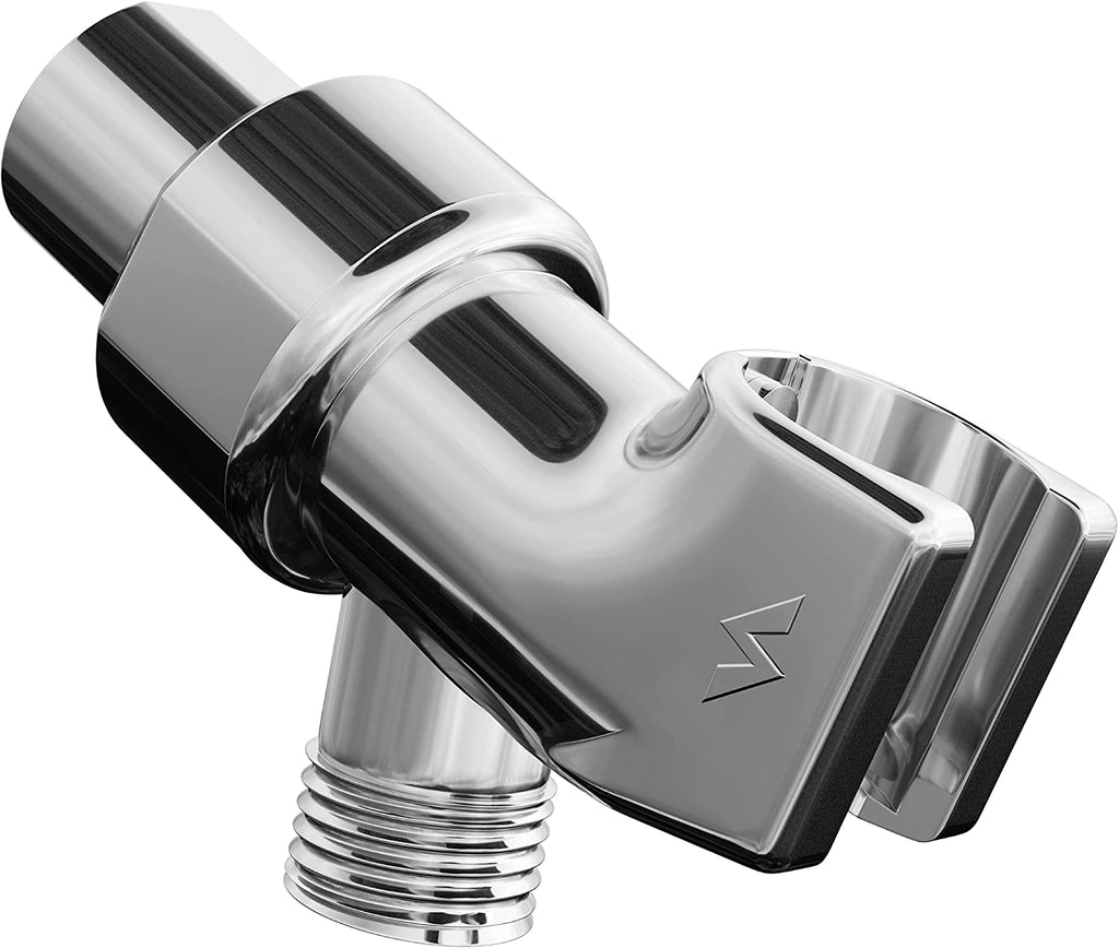 SparkPod Handheld Shower Head Holder - Premium ABS Plastic - 360 Degree Rotatable Solid Brass Ball - Compatible with 7/8" (2.25cm) Diameter Hose - Bonus Plumber's Tape