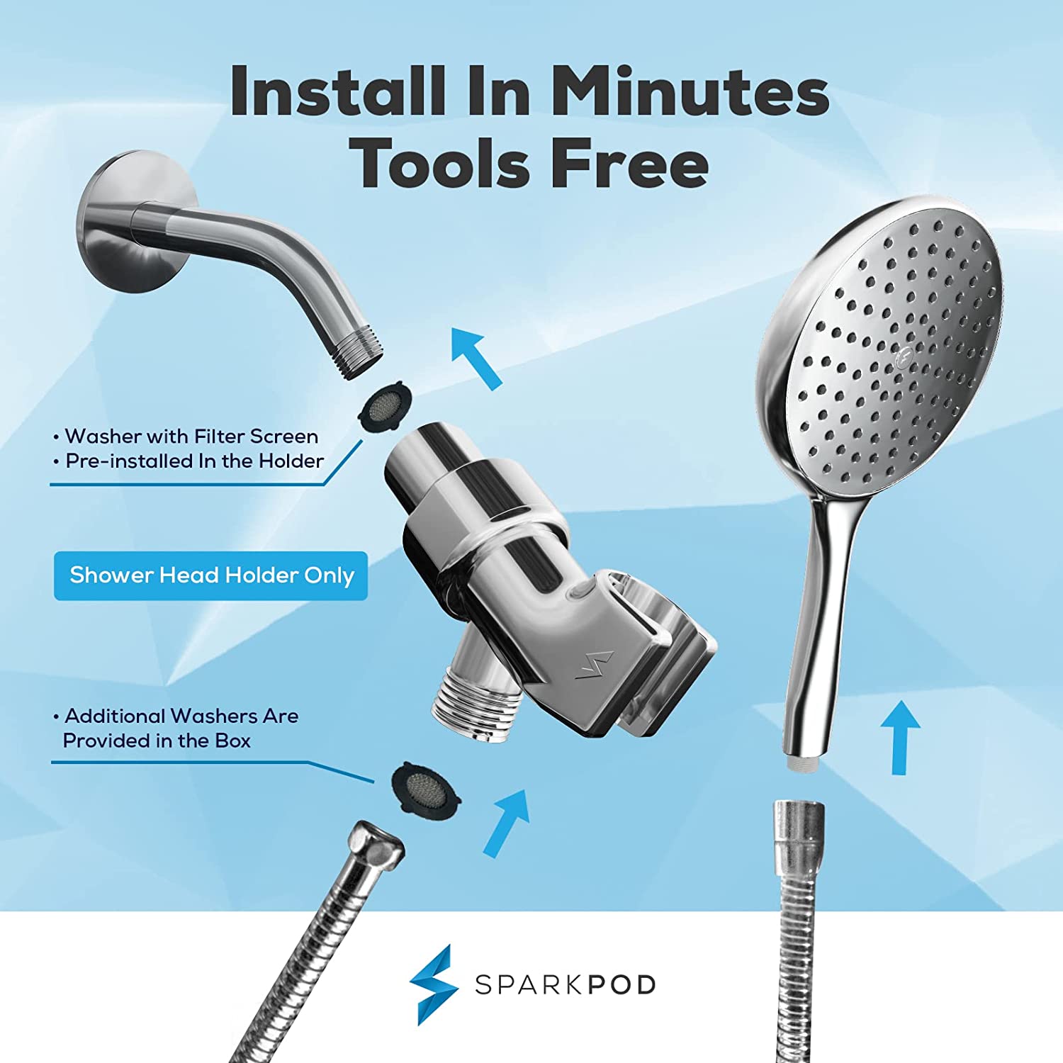 Handheld Shower Head Bracket