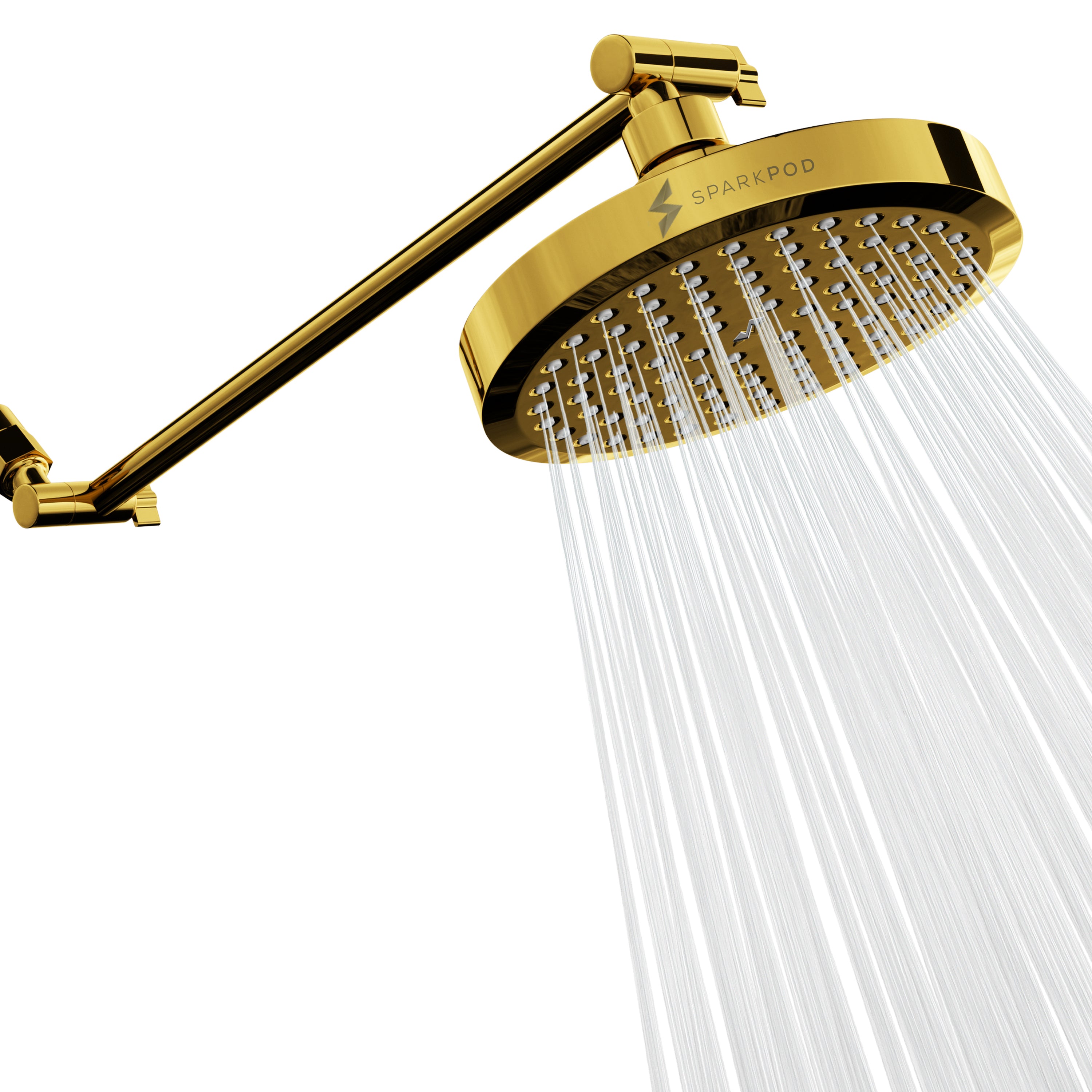 6” Round Shower Head + 16” Shower Arm Extension