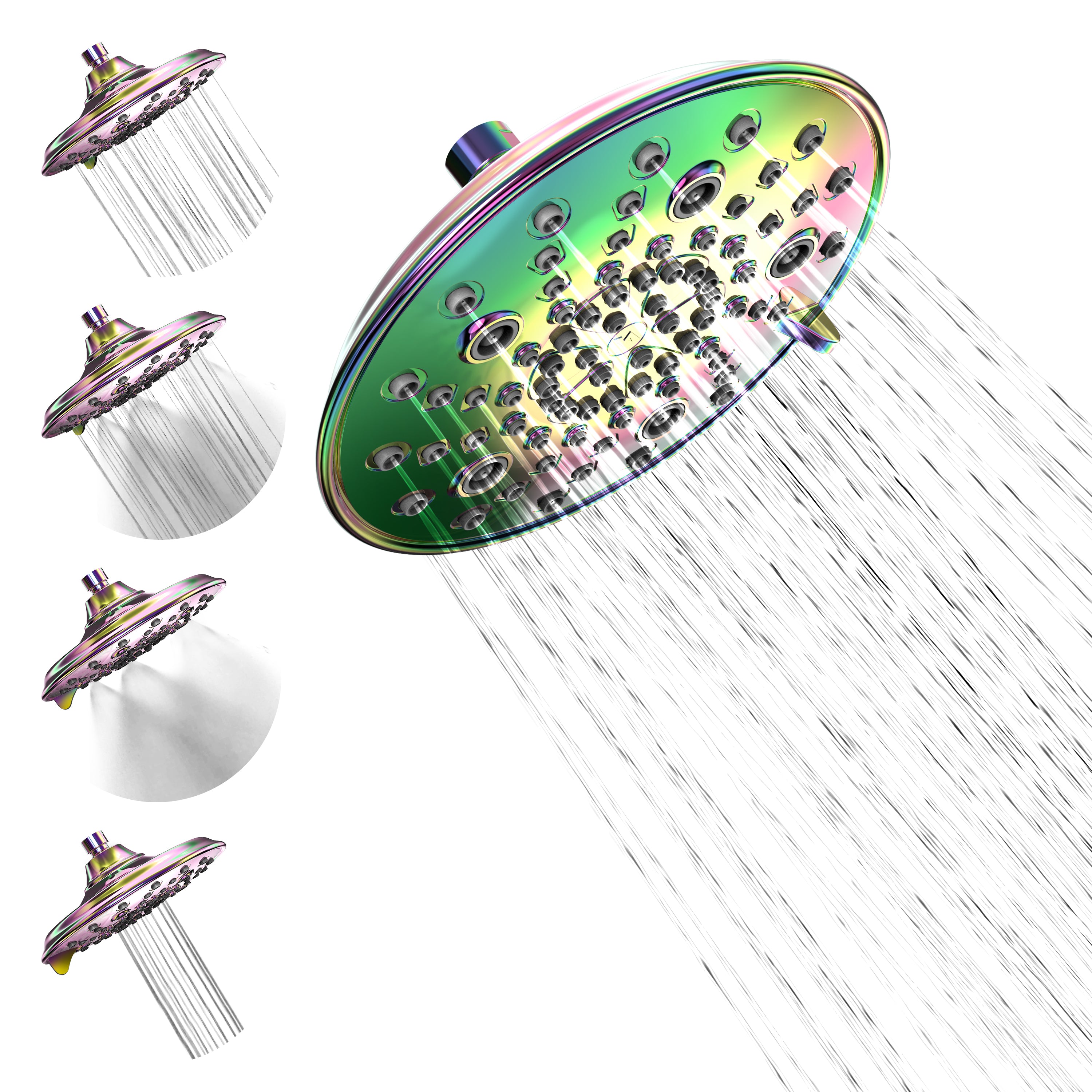 8" 7-Function Shower Head