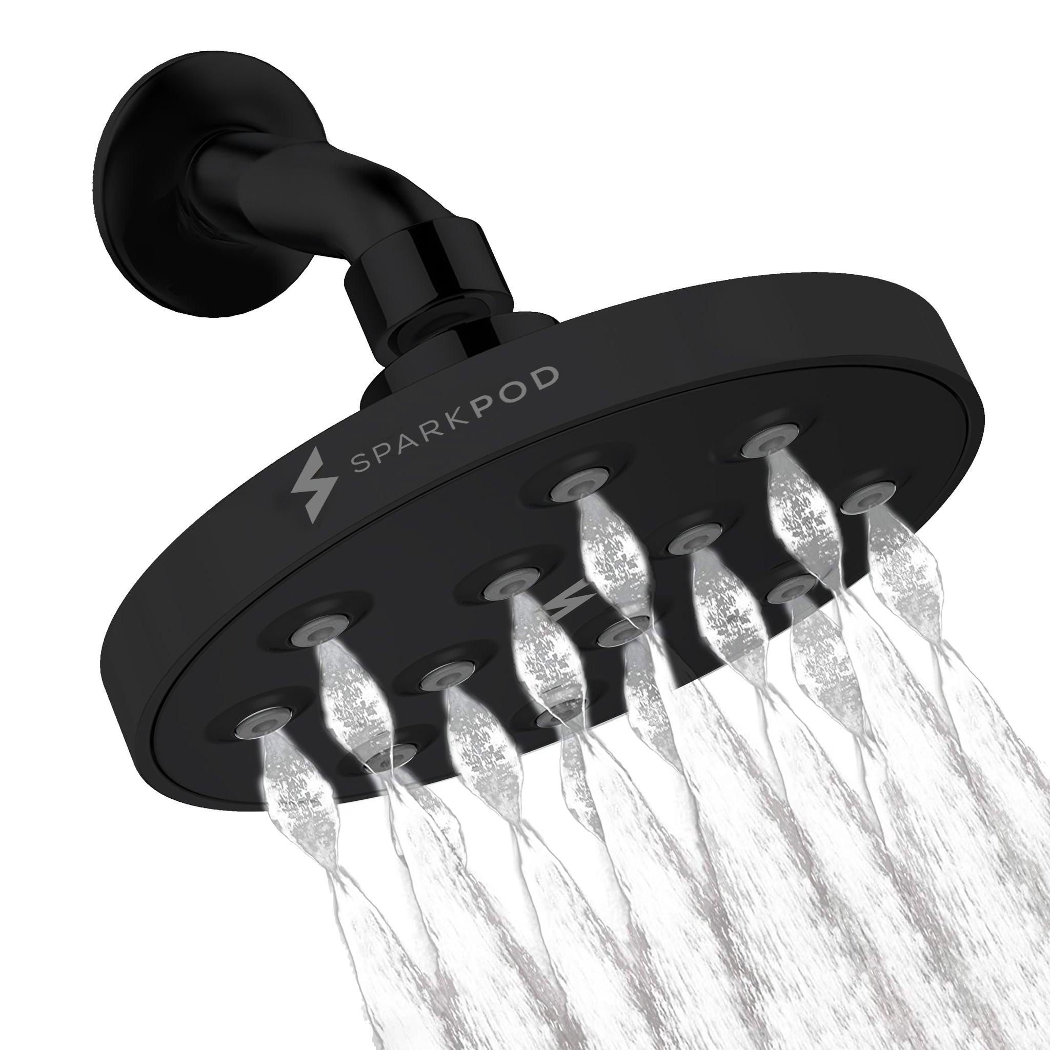 SparkPod Power Rain Shower Head Chrome
