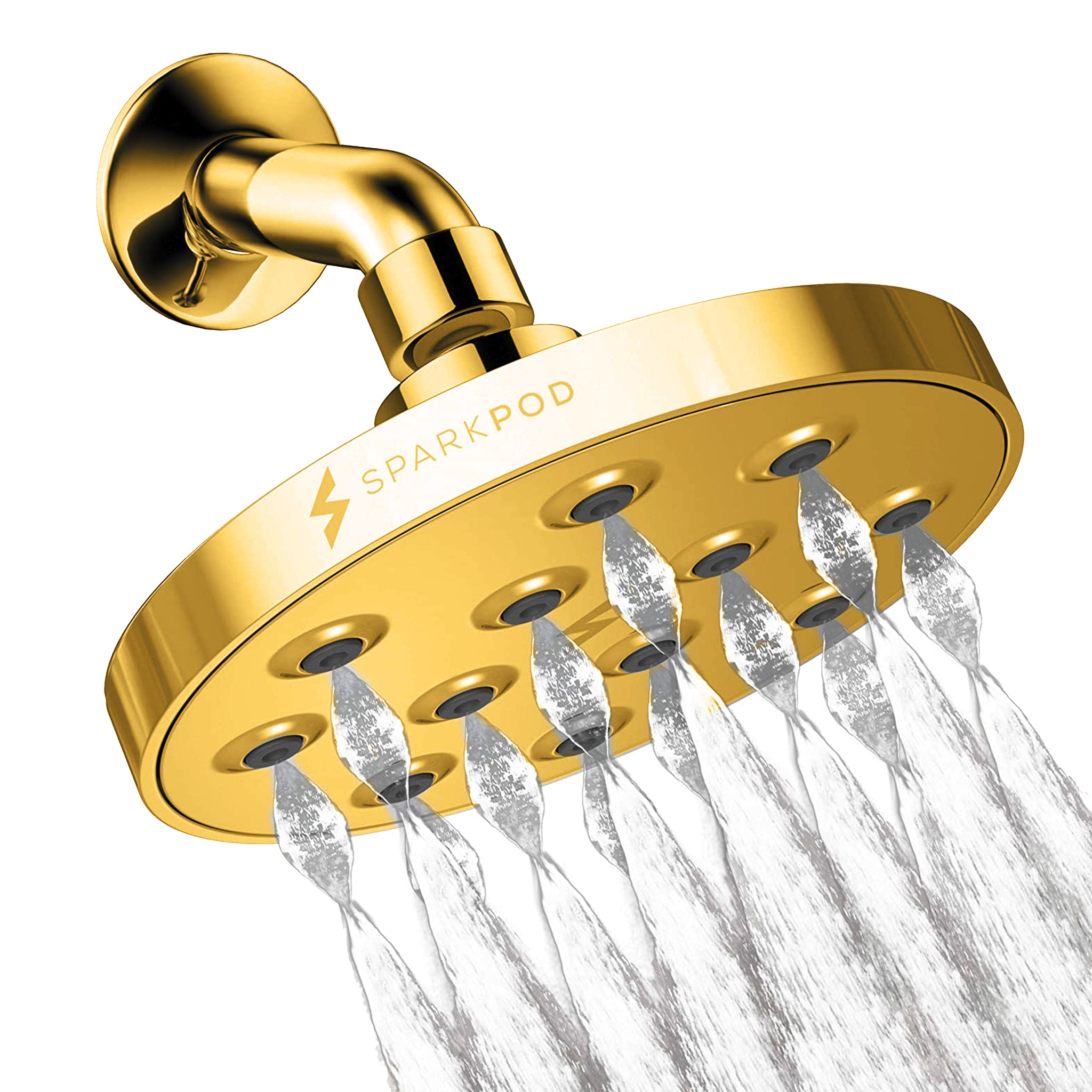 SparkPod Power Rain Shower Head Chrome