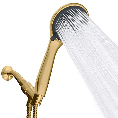 3.75" 3-Function Handheld Shower Head + 5' Hose &  Bracket